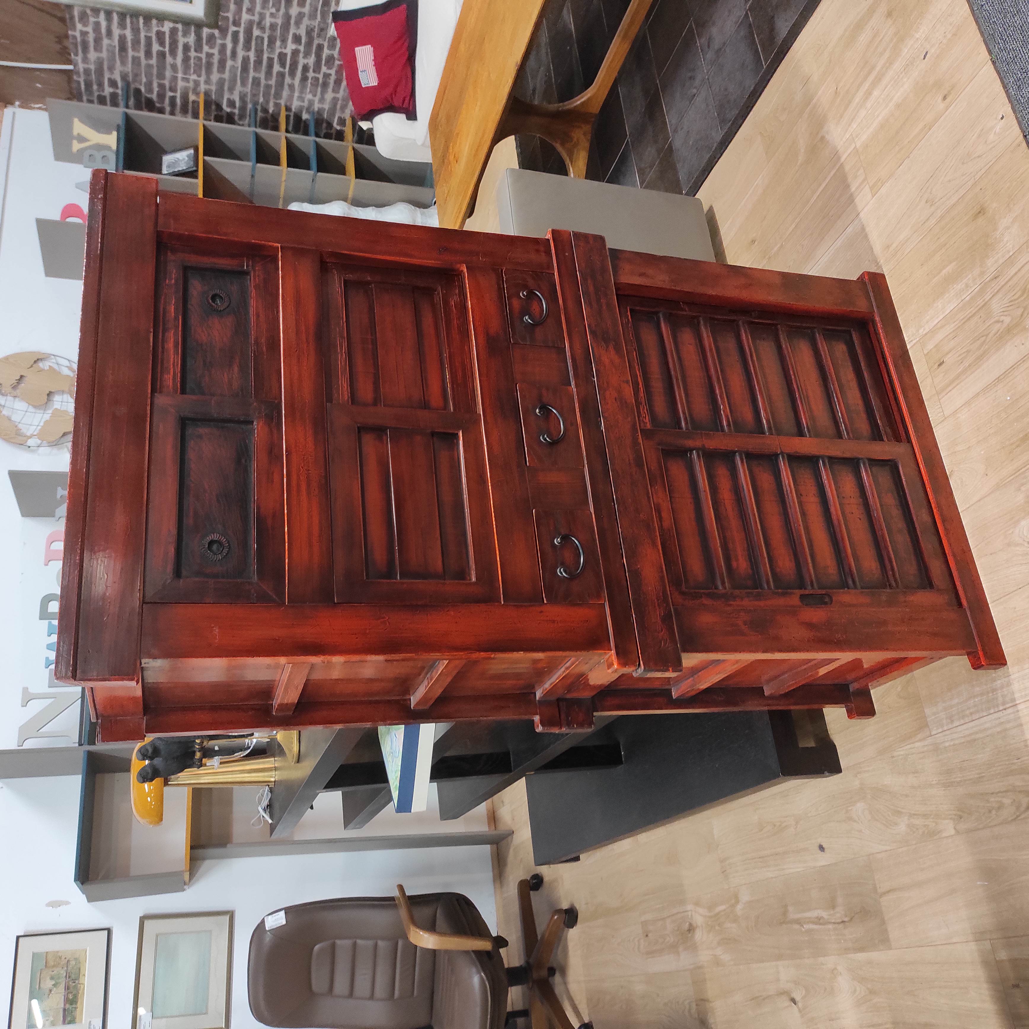 MEUBLE JAPONAIS TANSU 2 CORPS 92/165/44 CM