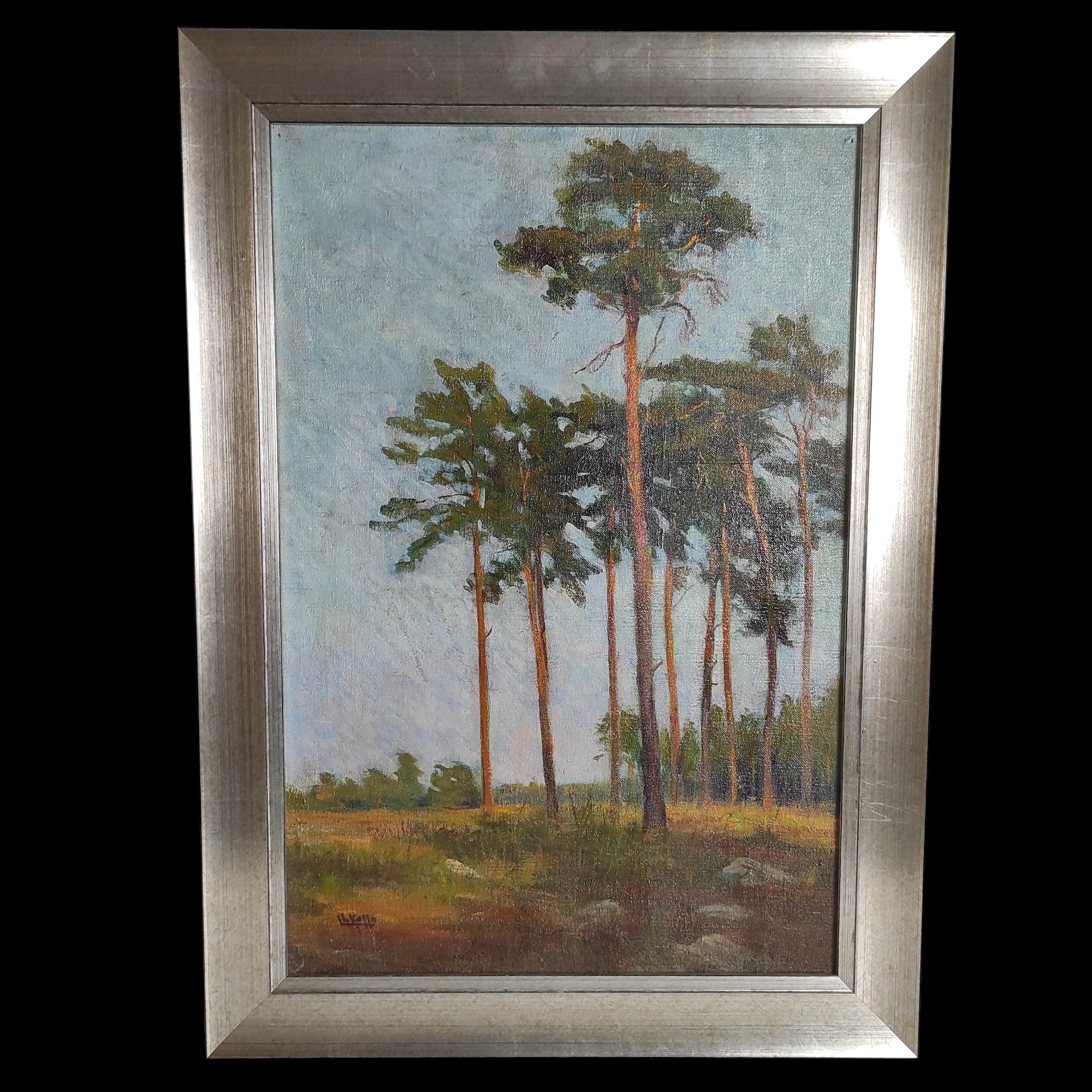 CHARLES HALLO HST LES PINS DES LANDES 73 x 49 CM
