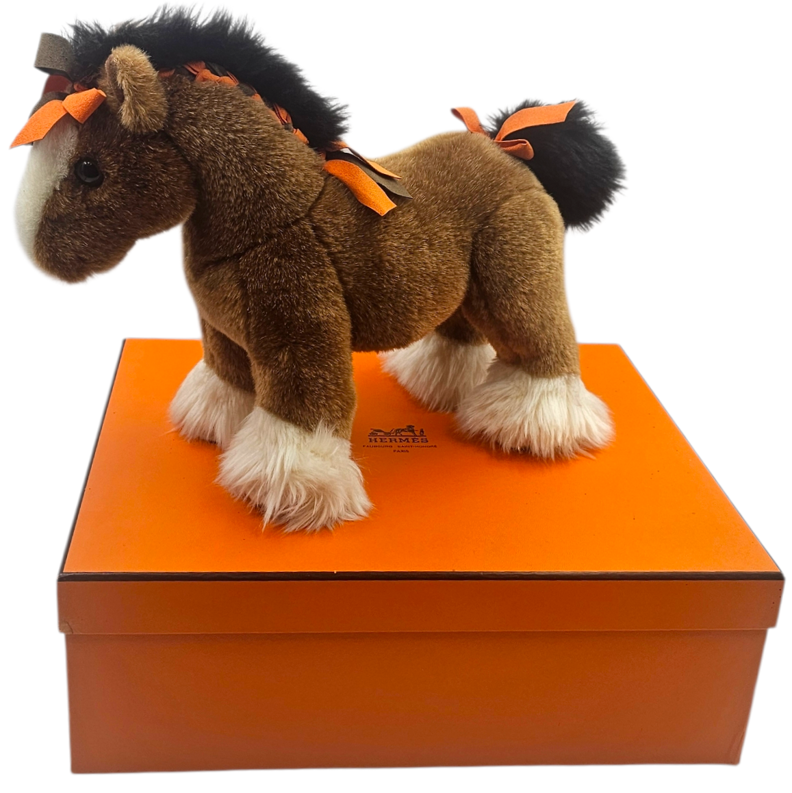 HERMES CHEVAL HERMY EN PELUCHE ET SA BOITE