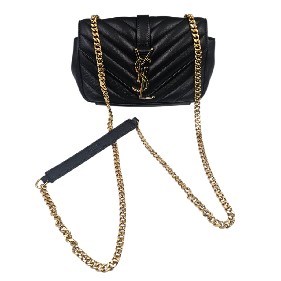 SAINT LAURENT YSL SAC CLASSIC BABY MONOGRAMME (CID399289.415) CUIR NOIR + DB