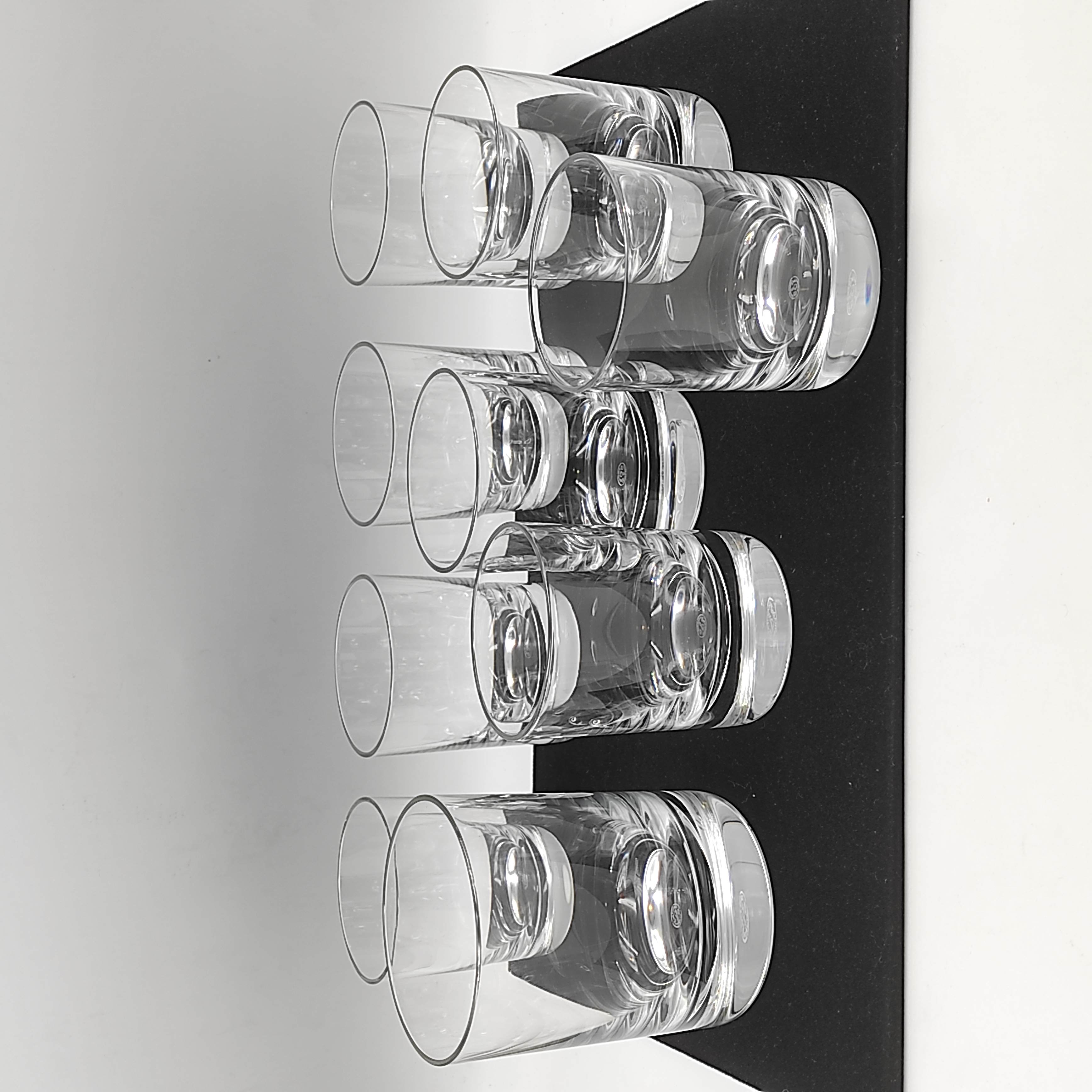 BACCARAT 8 VERRES A WHISKY +  SEAU A GLACONS