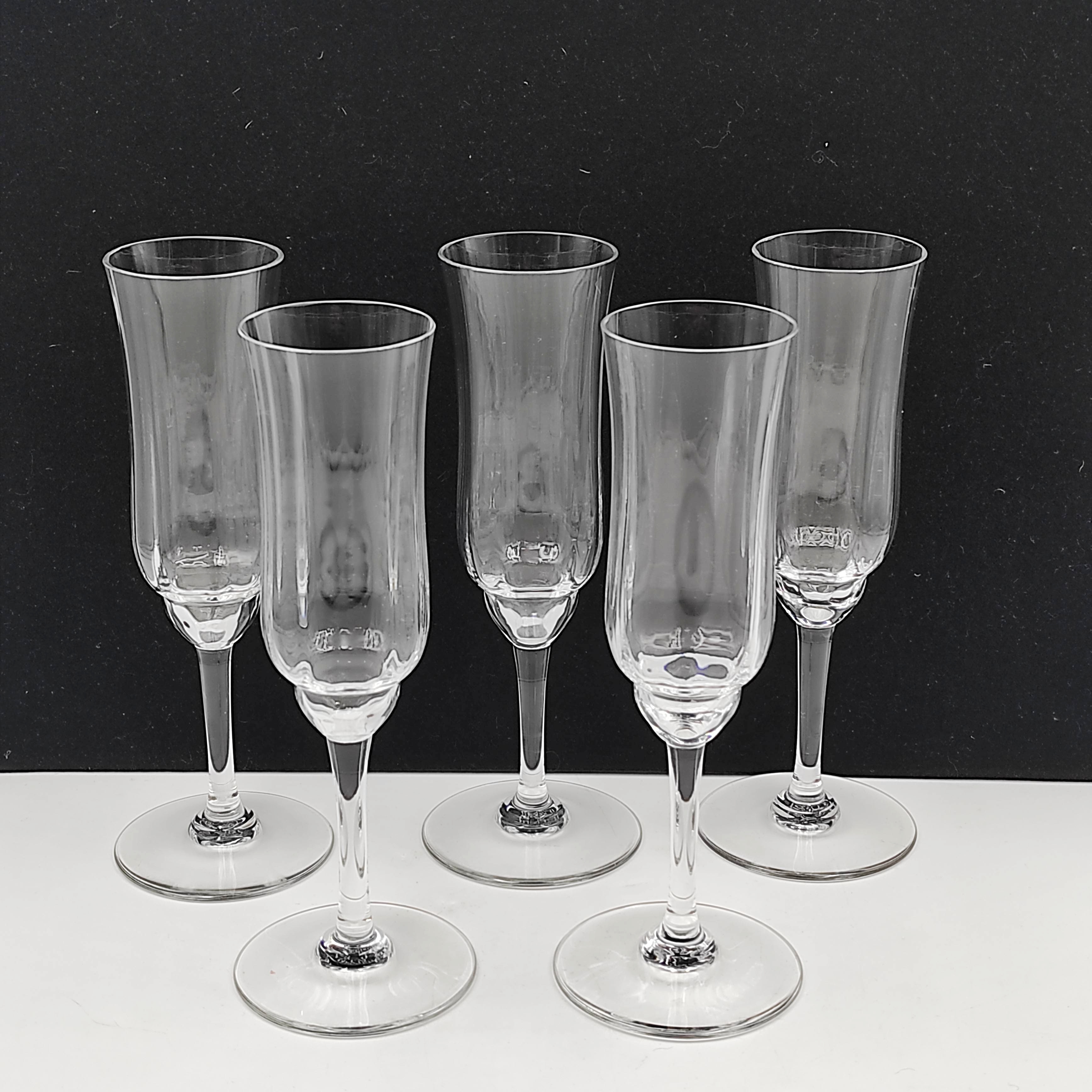 BACCARAT CAPRI 5 FLUTES A CHAMPAGNE