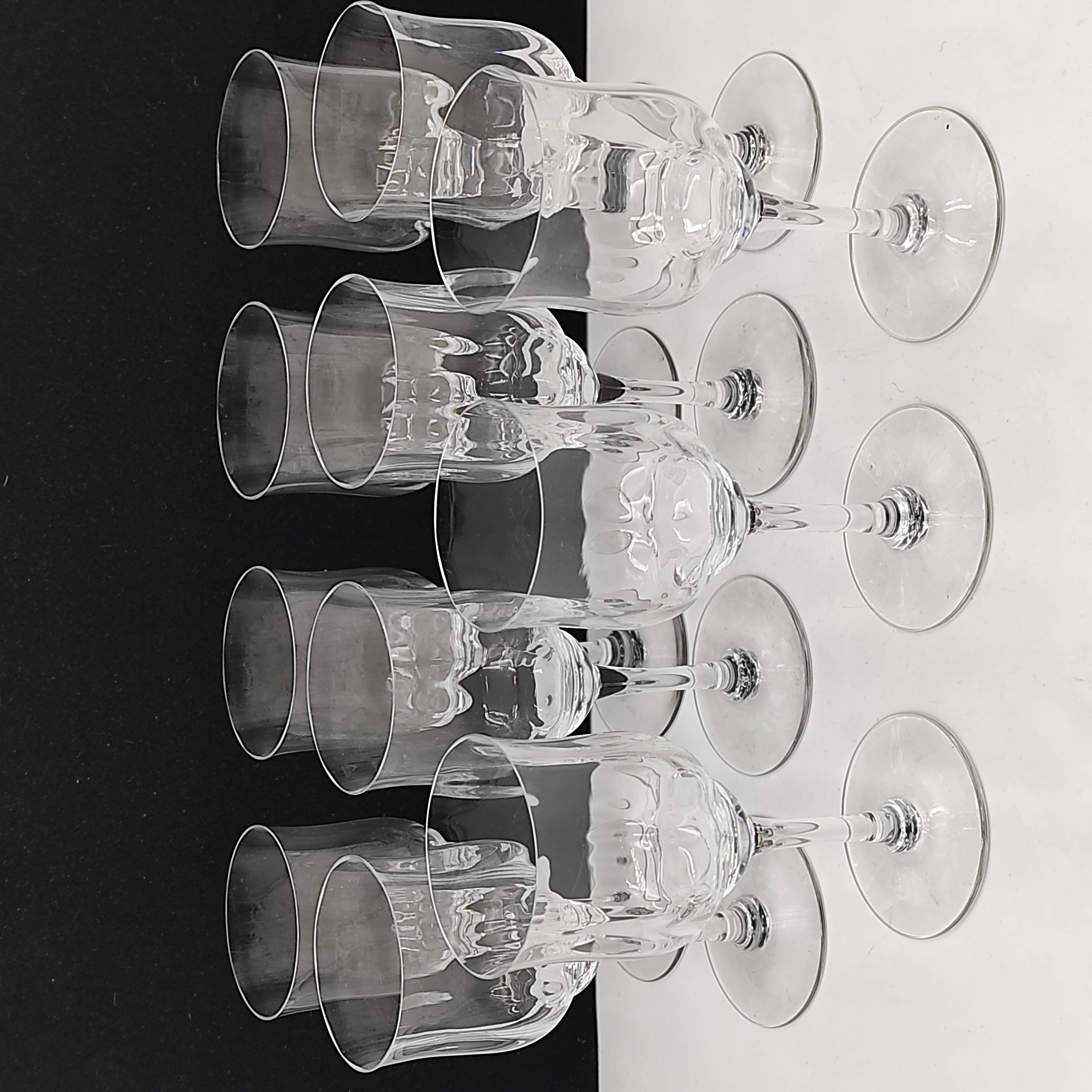 BACCARAT CAPRI 11 VERRES A VIN BLANC