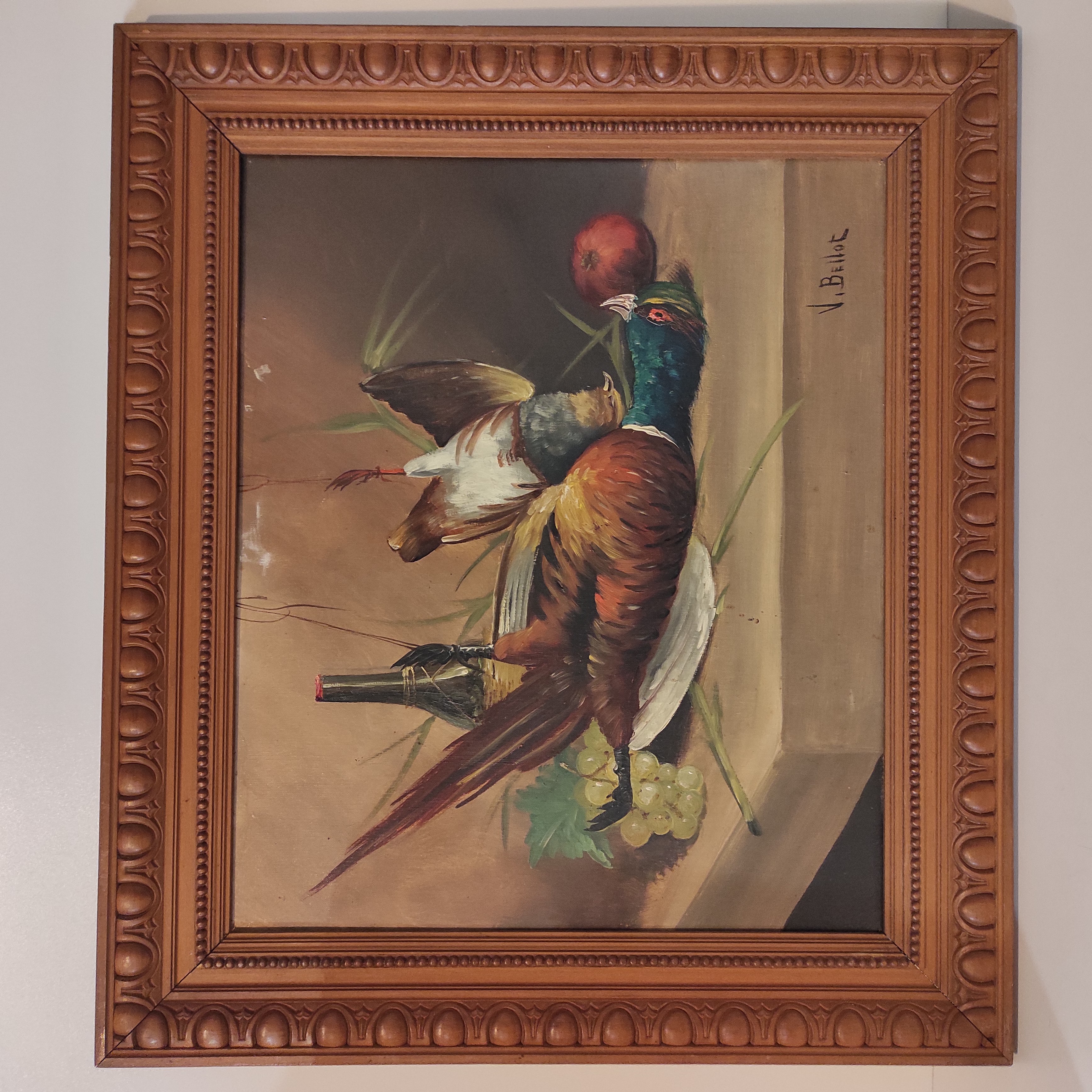 BELLOT HST NATURE MORTE AU FAISAN 55 x 46 CM HC