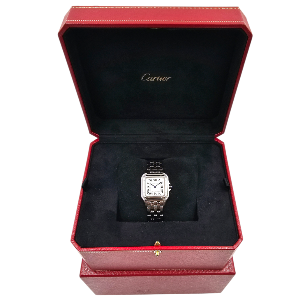 CARTIER MONTRE PANTHERE MM (4016505970DY)  MVT QUARTZ EN ACIER + CA + ECRIN