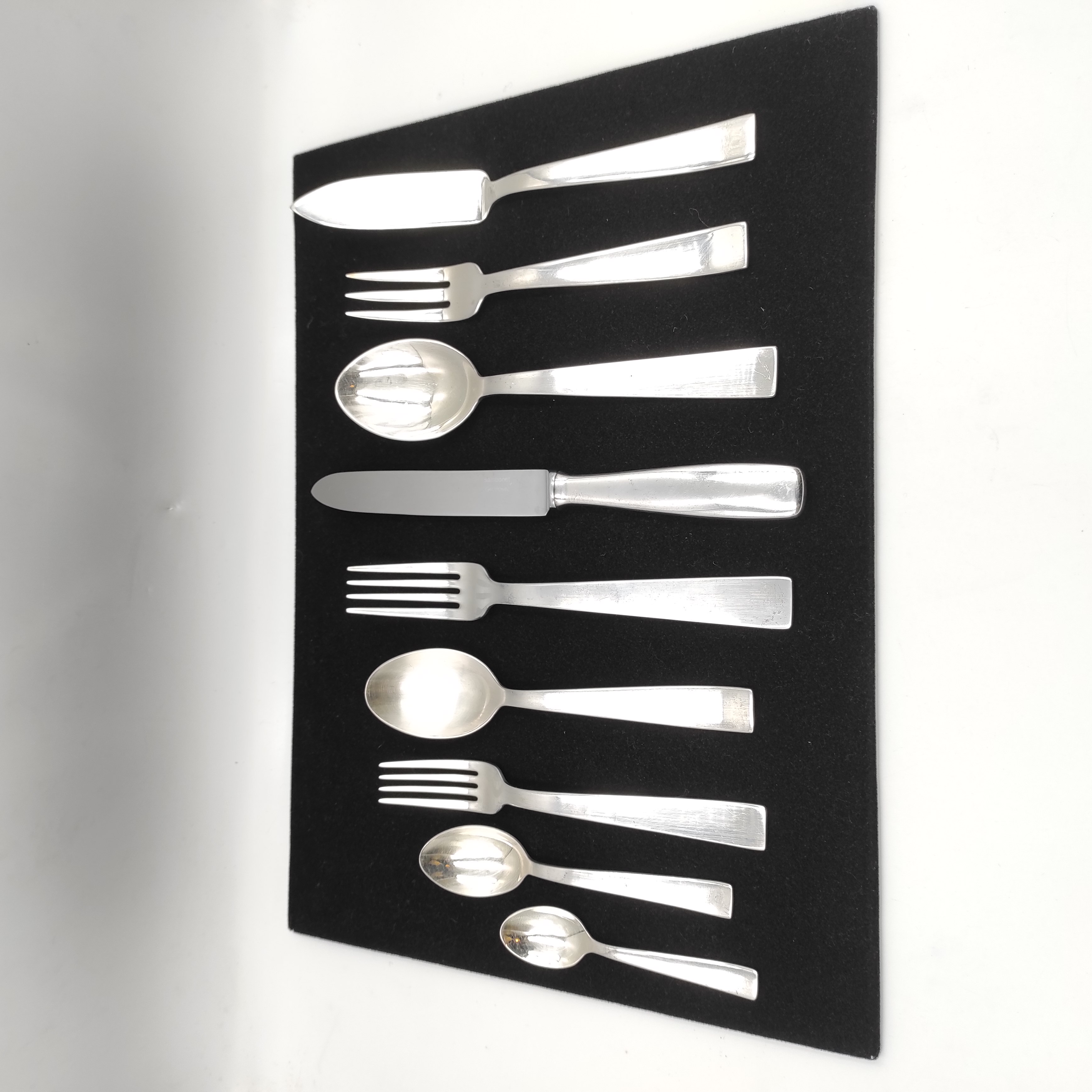 GIO PONTI POUR SAMBONET MENAGERE 106 PIECES EN ACIER