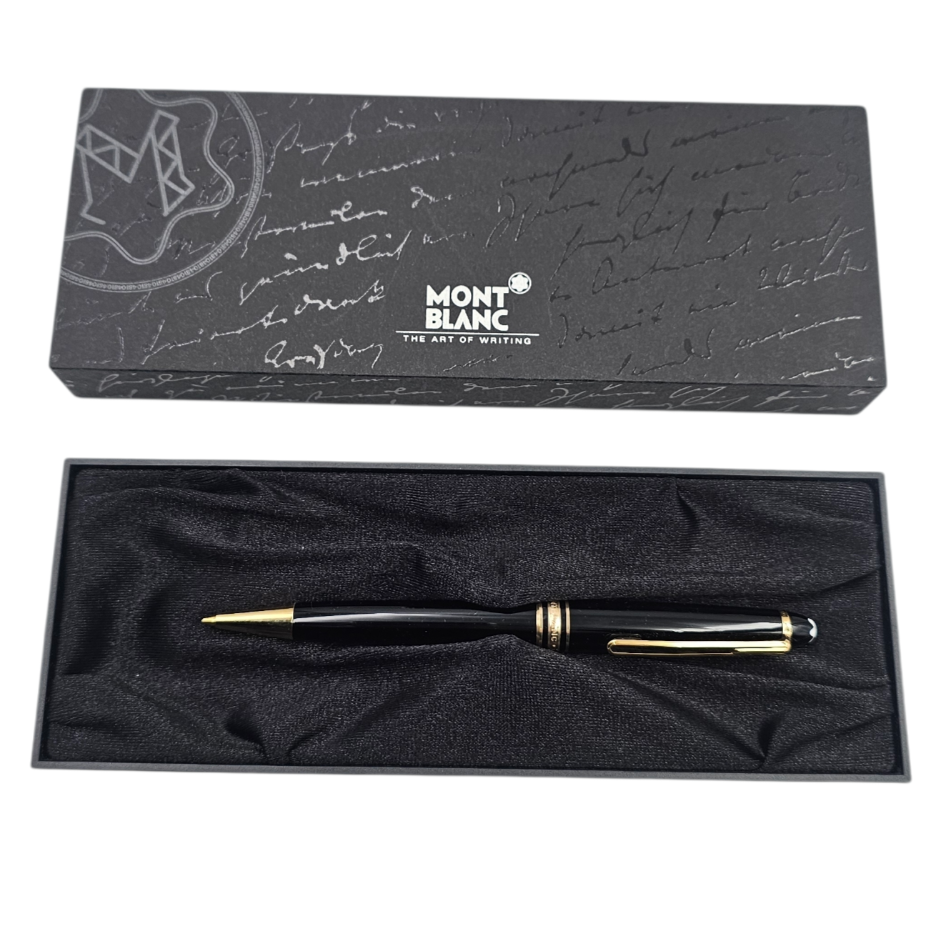 MONTBLANC MEISTERSTUCK PORTE-MINE (1K1174214) RESINE NOIRE + LIVRET + ECRIN