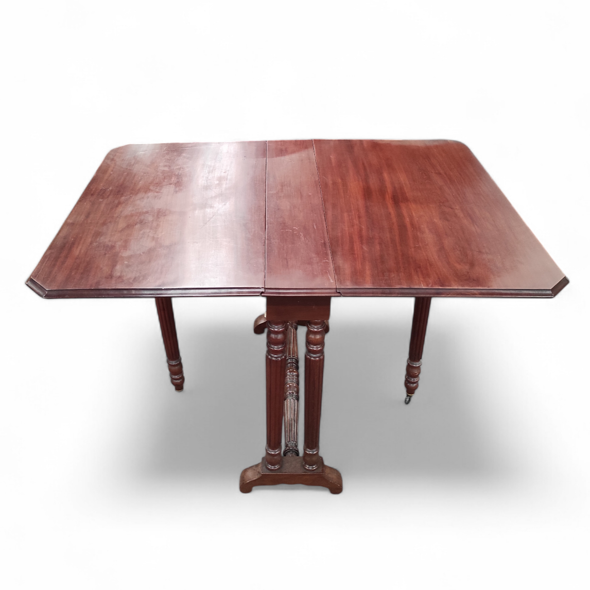 TABLE GATE LEG 111/71/80 CM EN ACAJOU