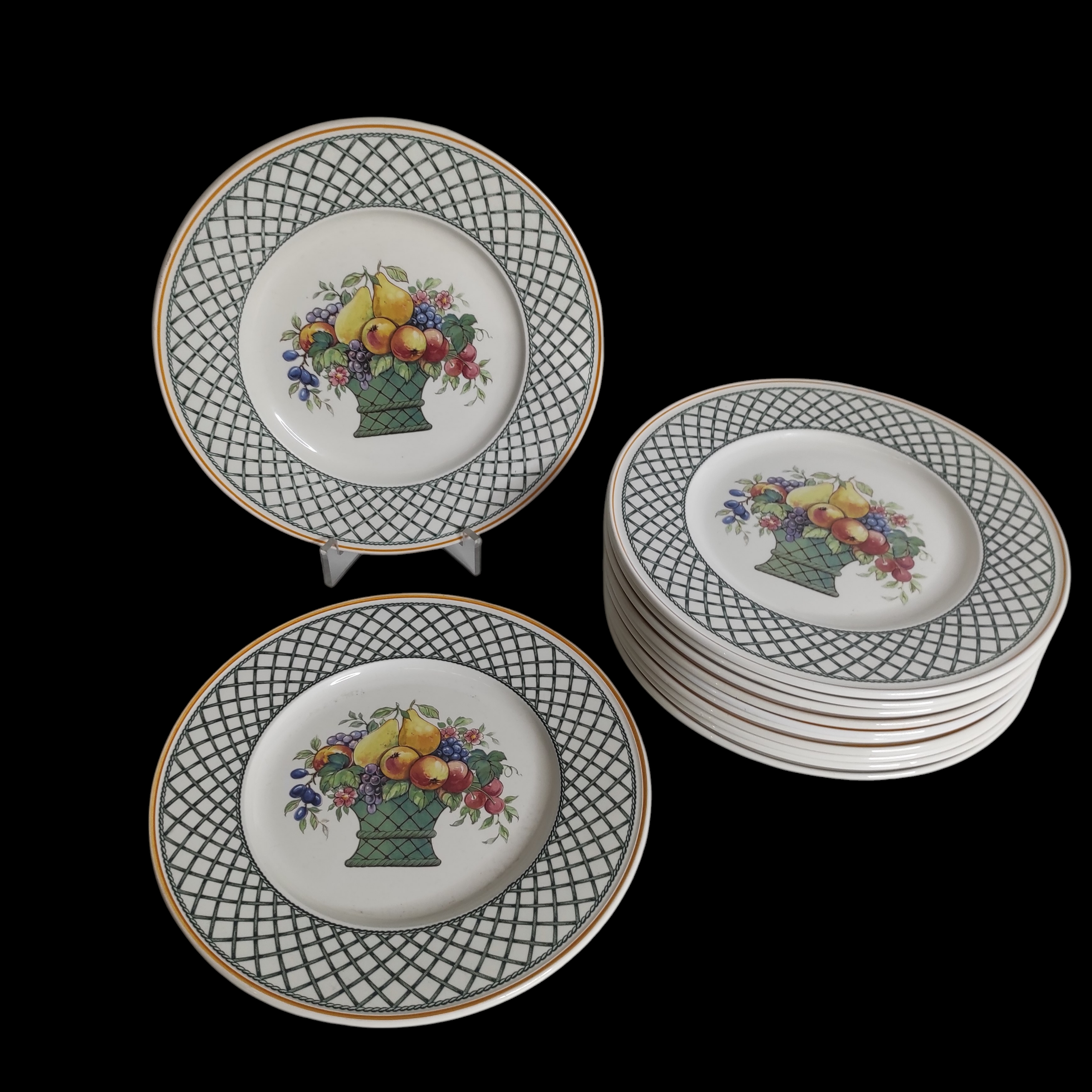 VILLEROY ET BOCH 12 ASSIETTES BASKET 26.5 CM