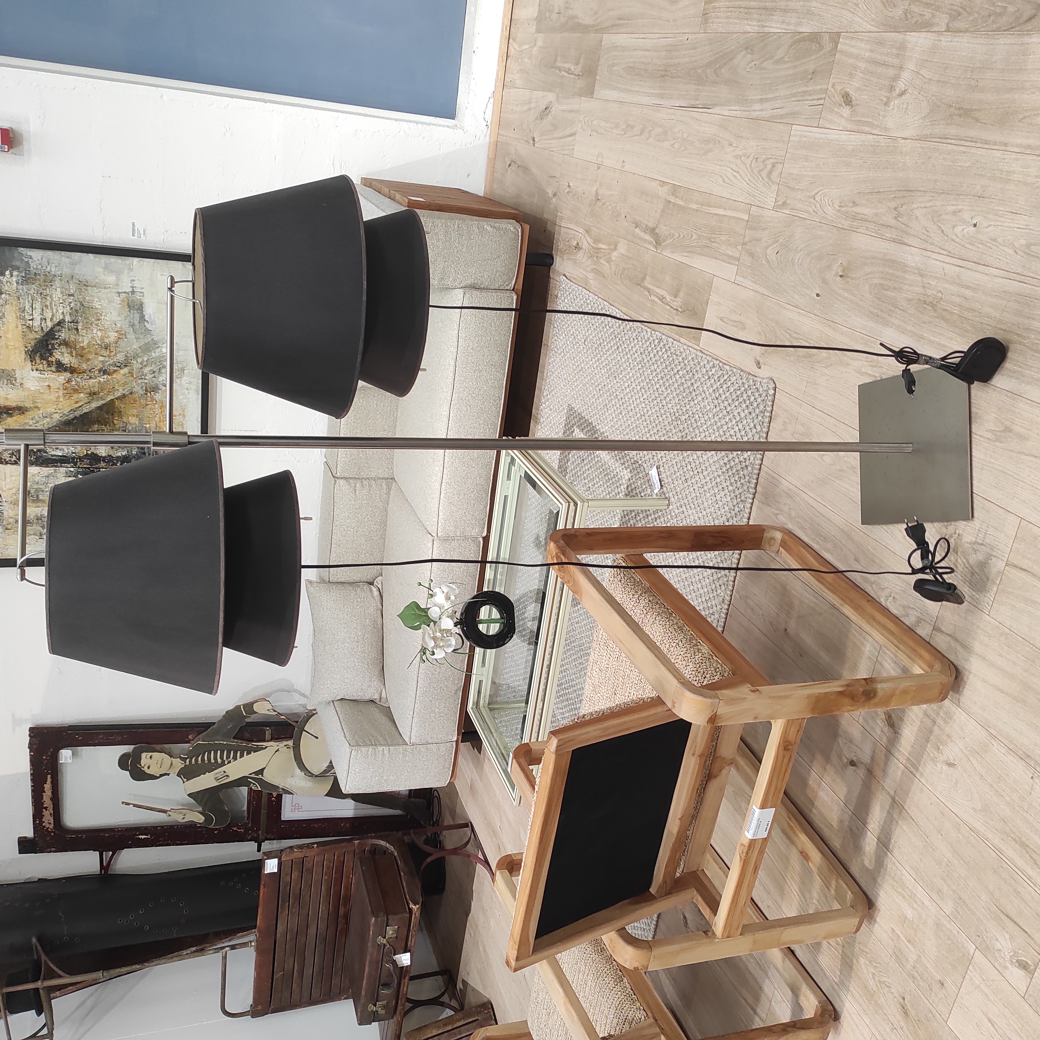 LAMPADAIRE CONTEMPORAIN ET SES LAMPES BALADEUSES HAUTEUR 180 CM 