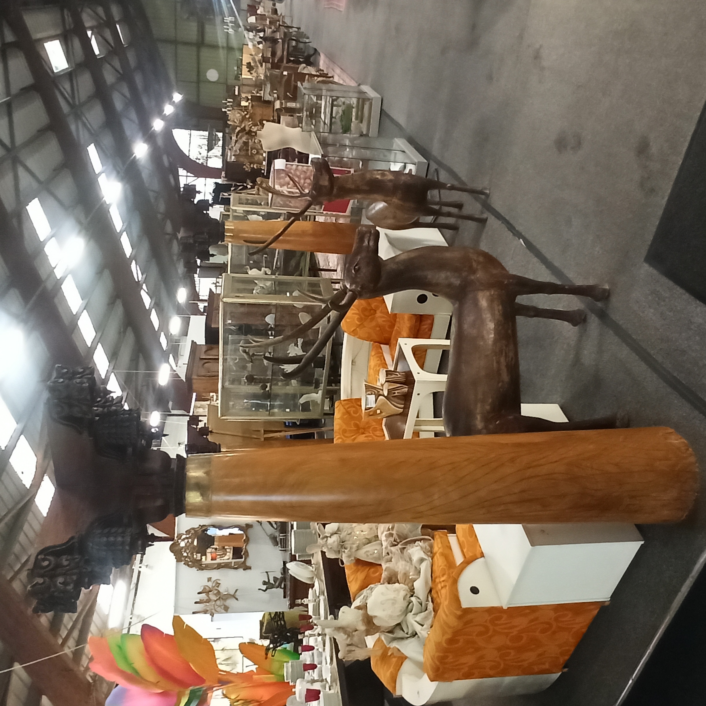 PAIRE DE PILASTRES 75/210 CM EN CITRONNIER ET BOIS EXOTIQUE