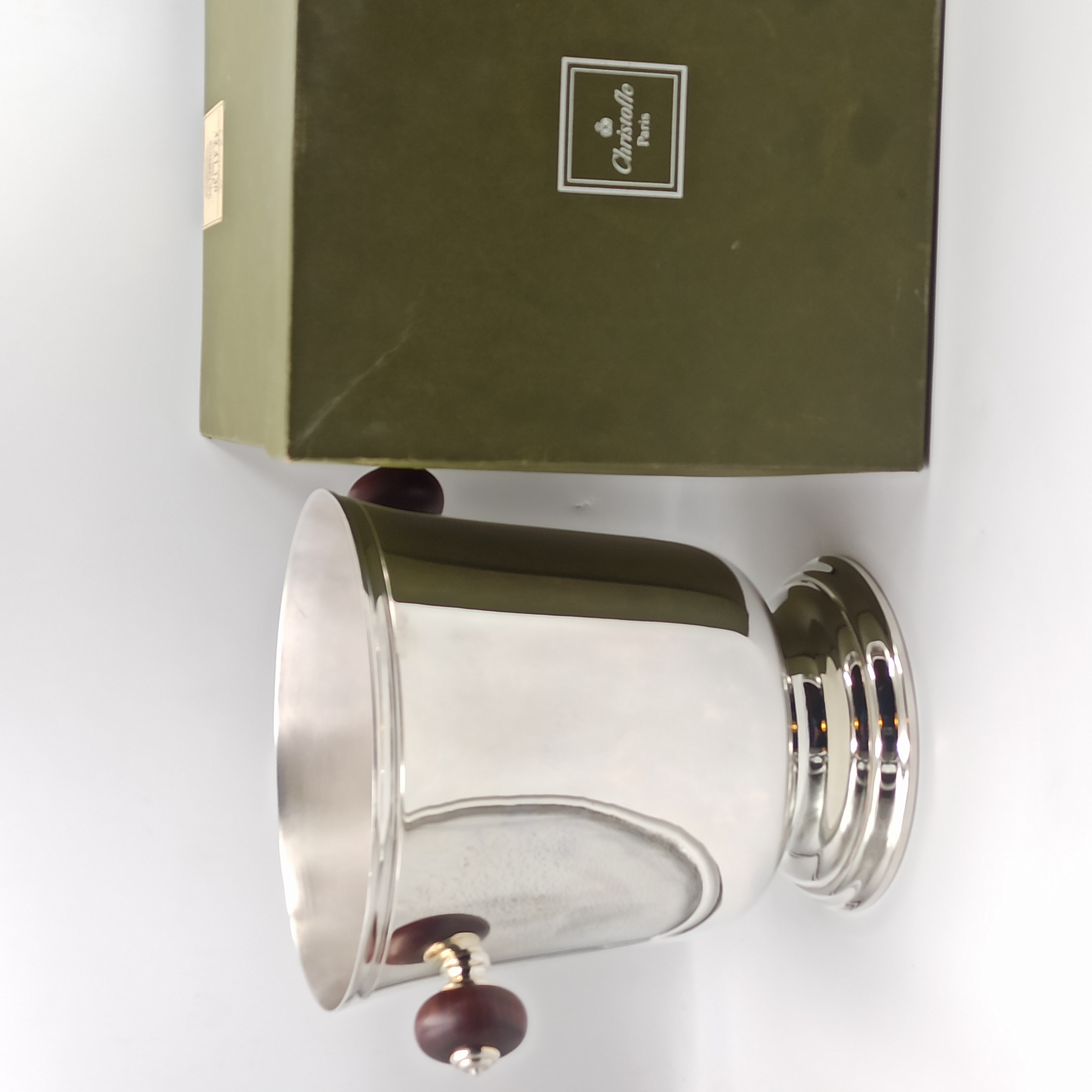 CHRISTOFLE SOMMELIER SEAU A CHAMPAGNE  HAUT 23 DIAM 21 CM + BOITE 