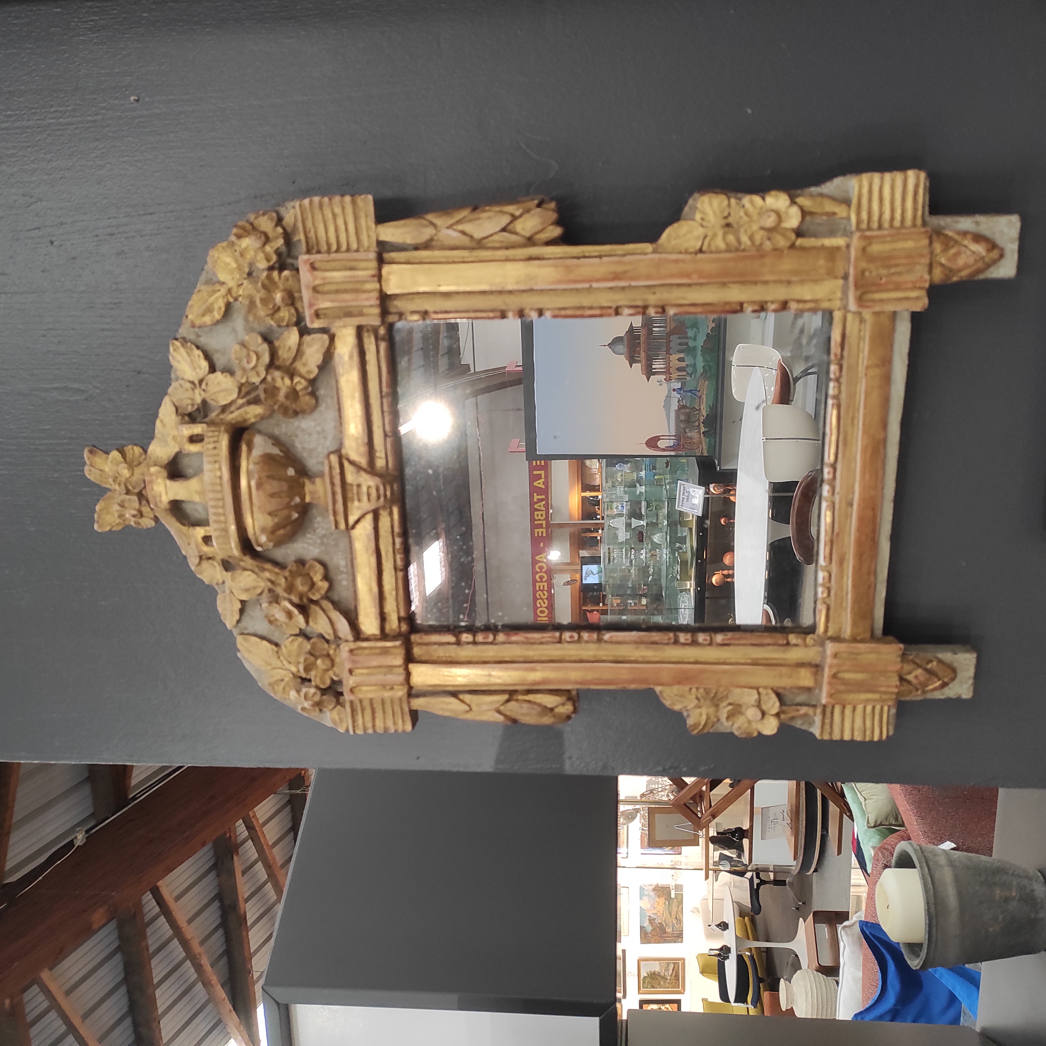MIROIR LOUIS XVI 33/53 CM 