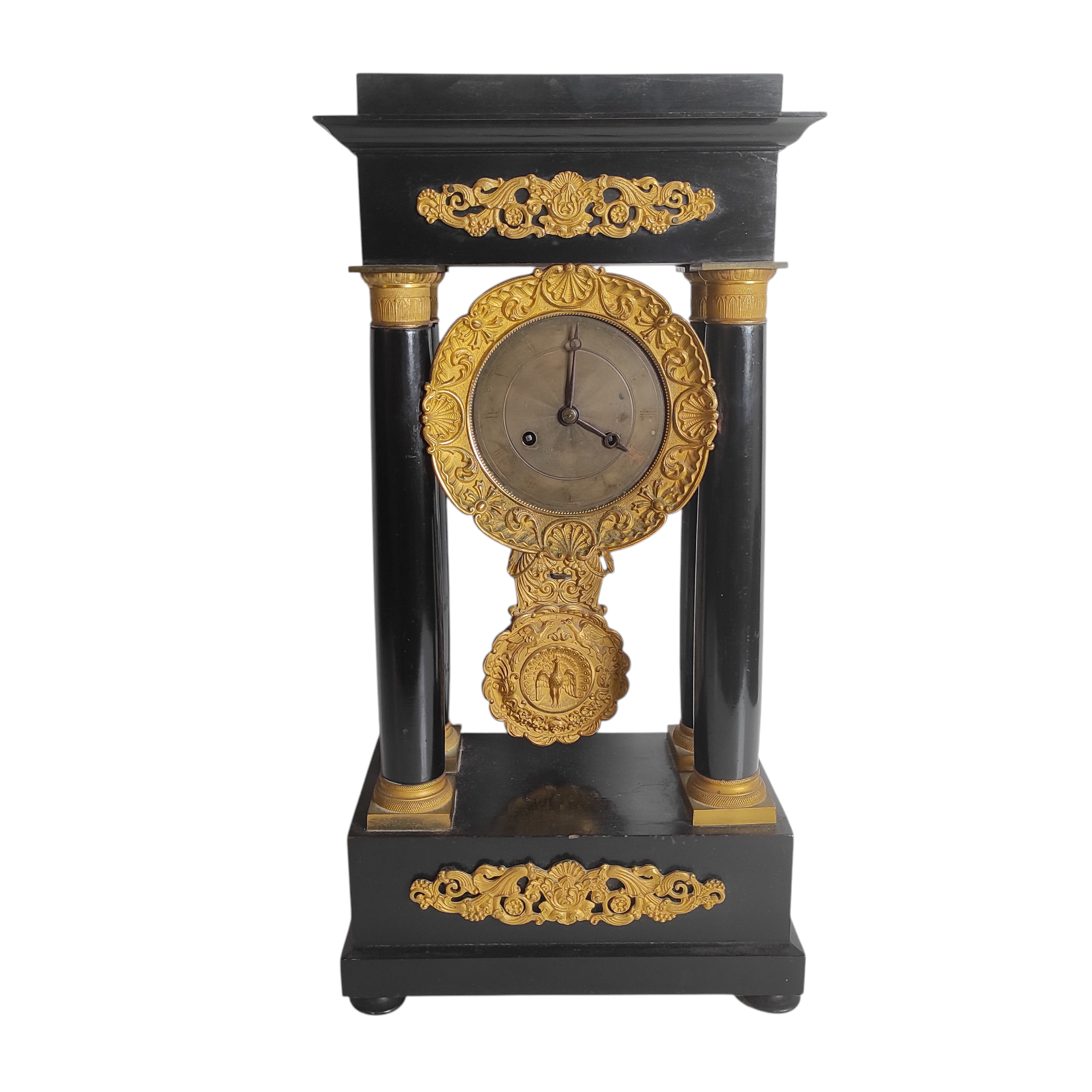 PENDULE PORTIQUE NAPOLEON III 