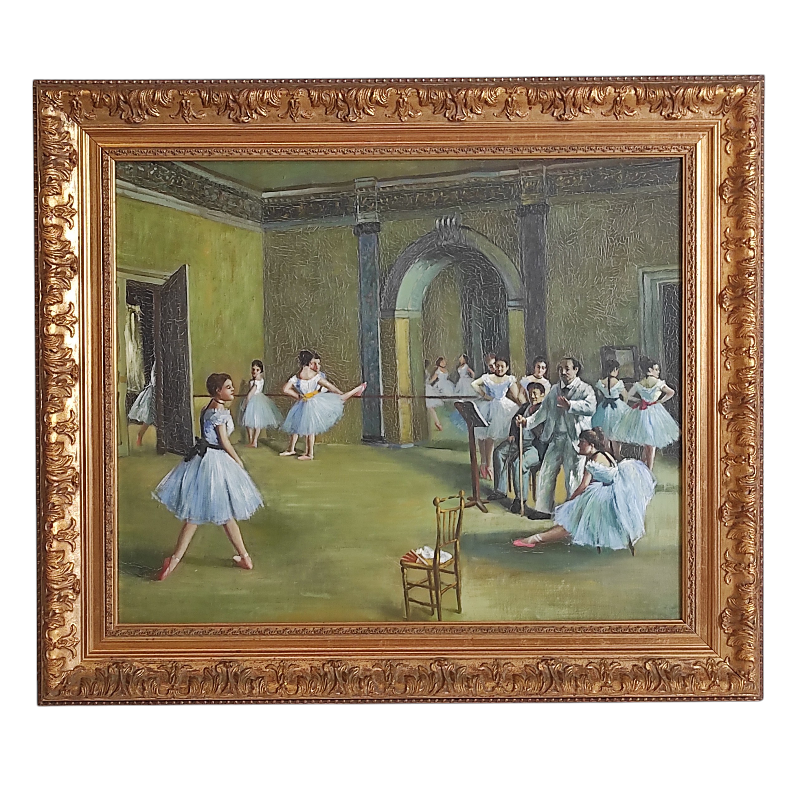 HST ENCADREE LA LECON DE DANSE D APRES DEGAS