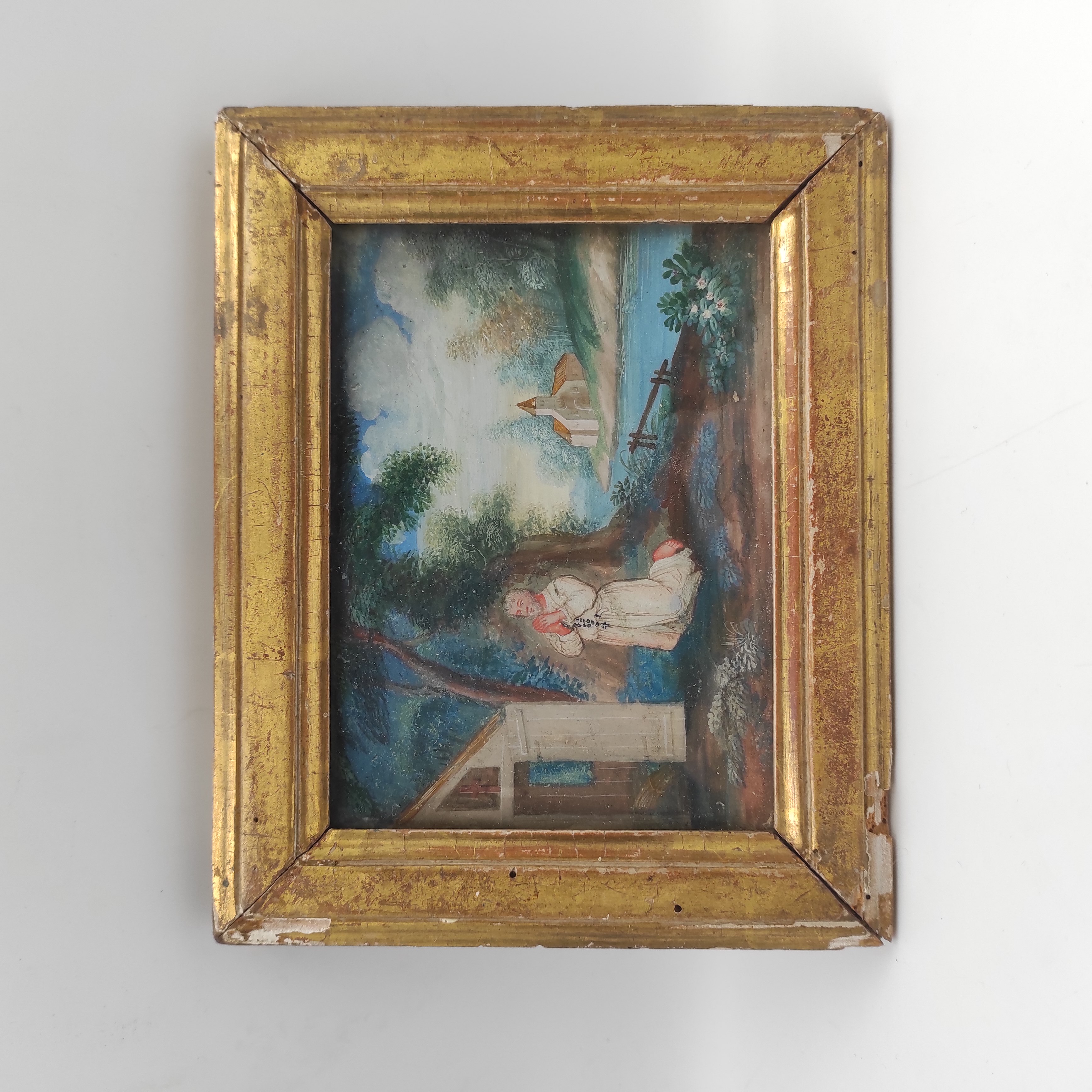 ECOLE FRANCAISE HSP L HERMITE EN PRIERE XIXEME 