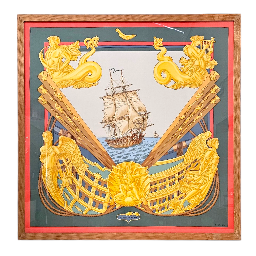 HERMES CARRE ENCADRE ZEPHYR PAR JULIE ABADIE 1ERE ED. 1992