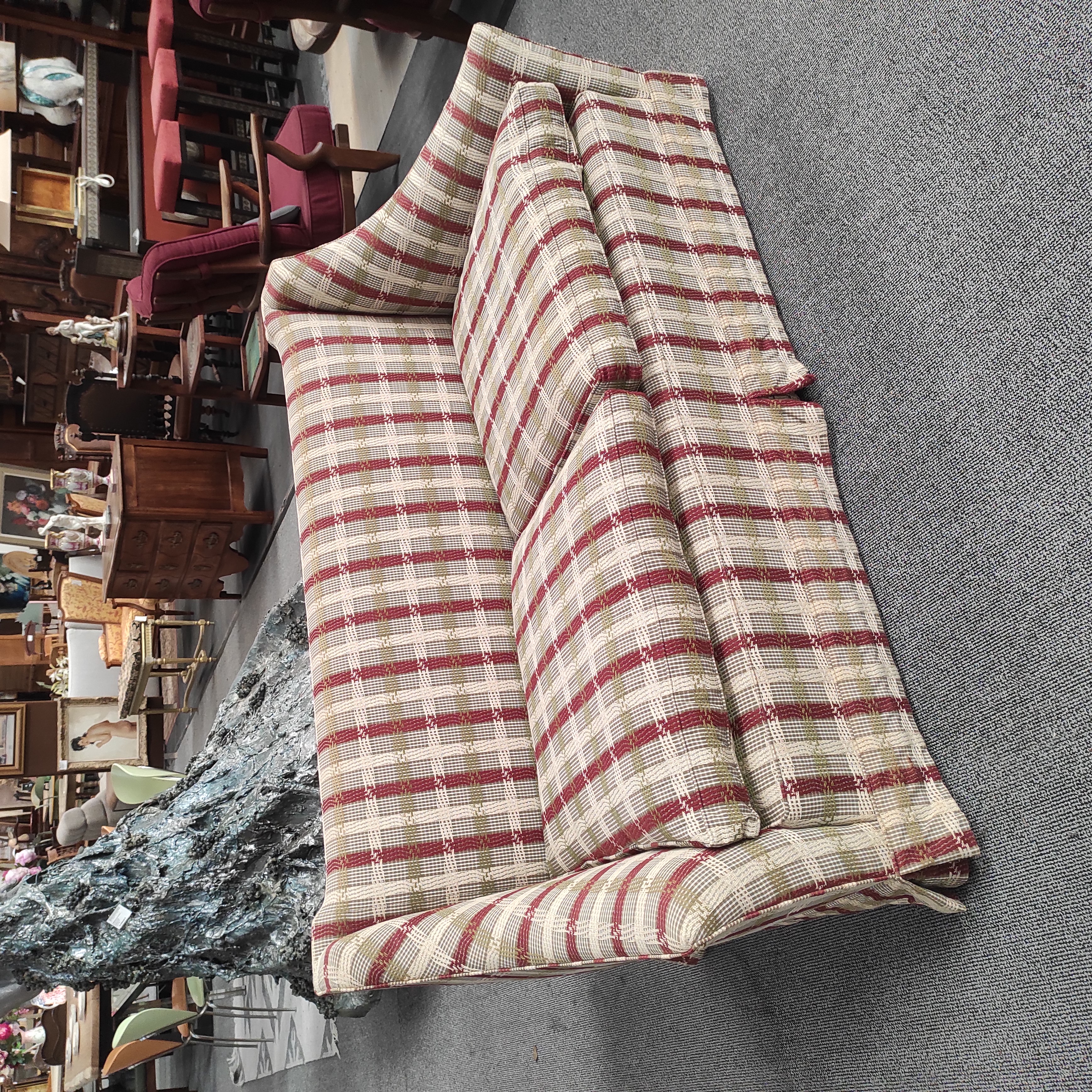 CANAPE 2 PLACES 165/82/82 CM TISSU RUBELLI