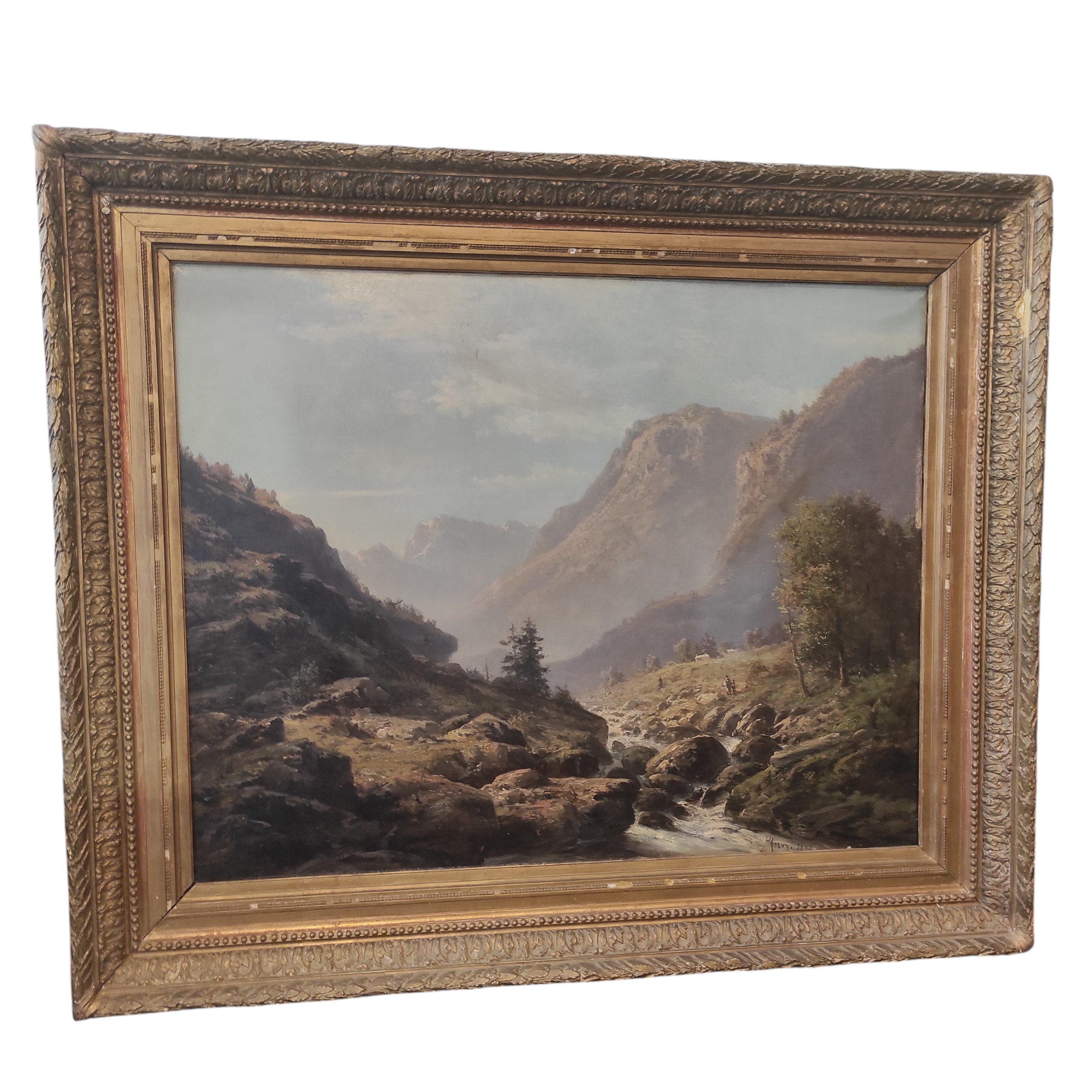 HST ENCADREE PAYSAGE PYRENEEN PAR MOSNY