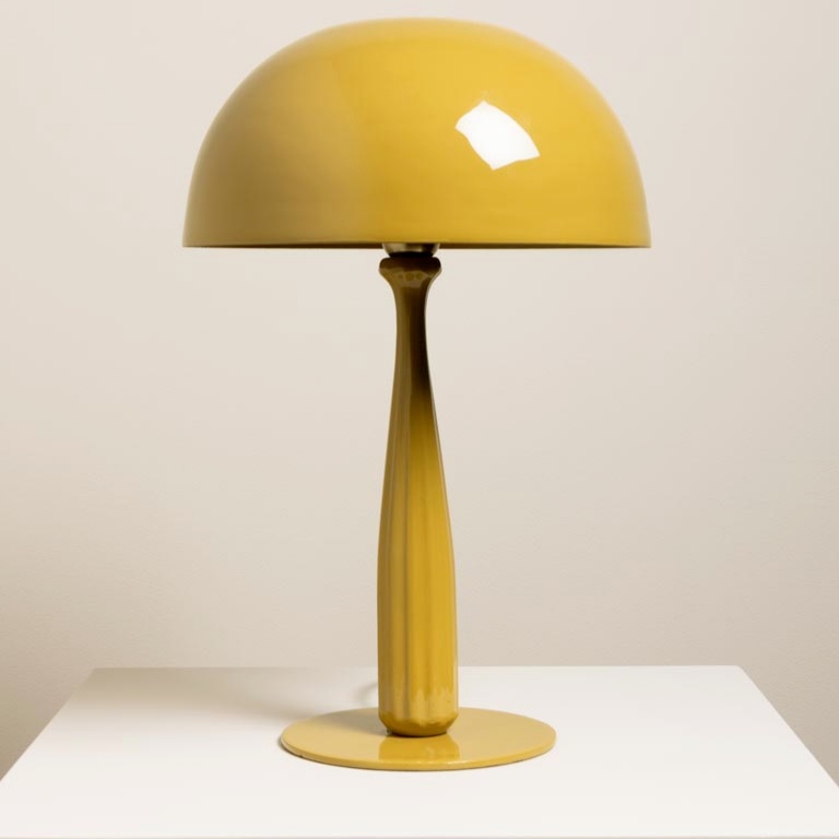 LAMPE DE TABLE CHAMPIGNON 31/46 CM EN FER PEINT
