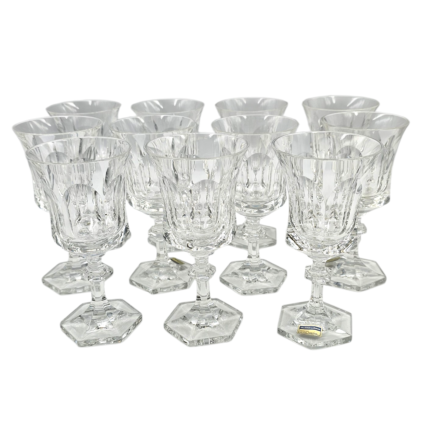 VILLEROY ET BOCH AMBASSADEUR 11 VERRES A VIN 