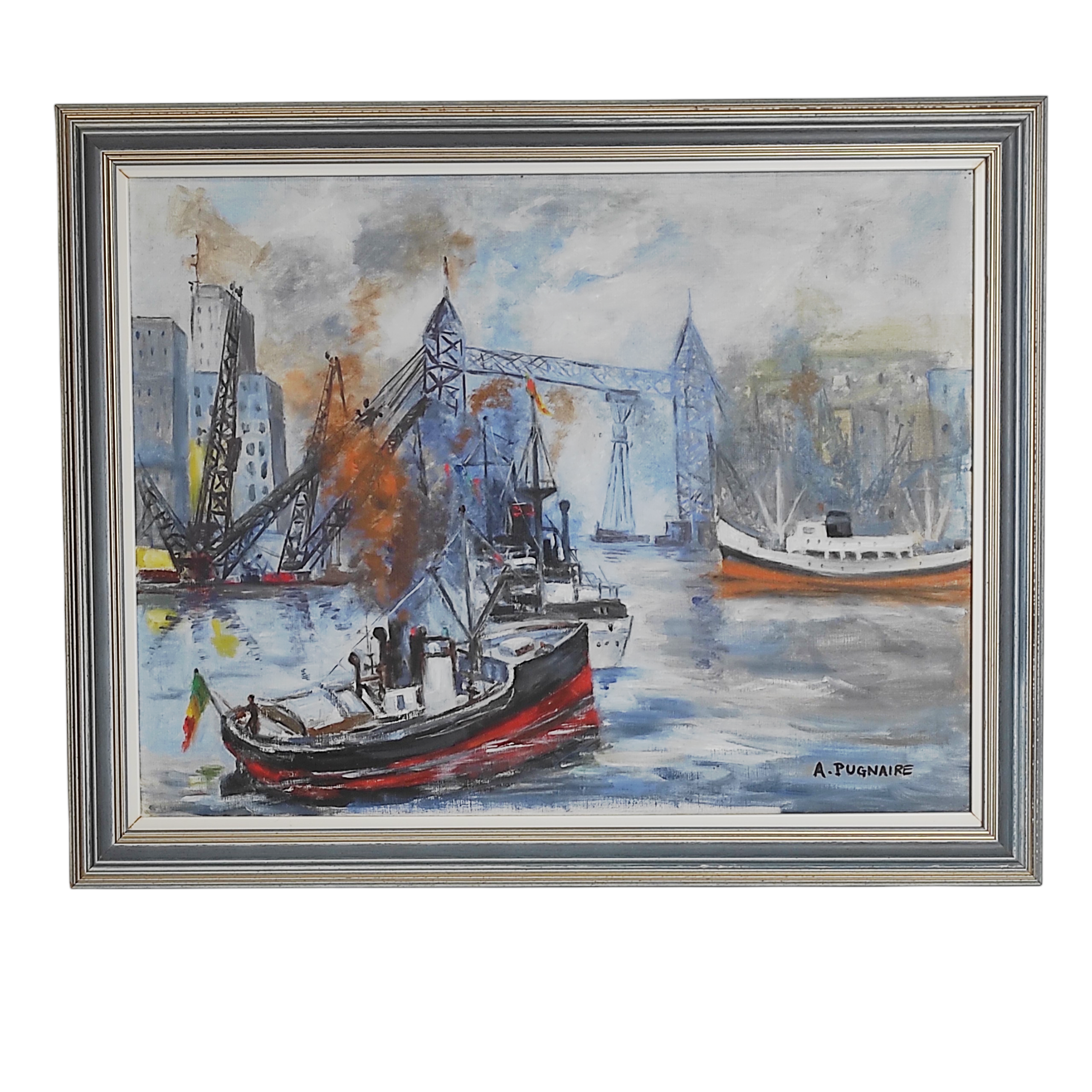 PUGNAIRE HST VUE DE LA TAMISE A LONDRES 65 x 50 CM HC