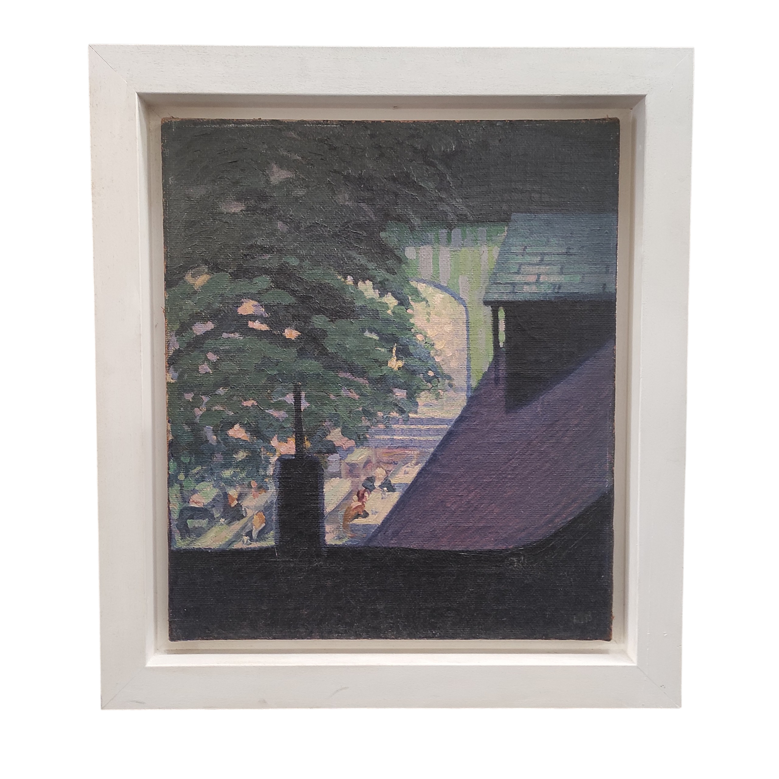 LEON POURTAU HST LA GUINGUETTE 53 x 61 CM HC