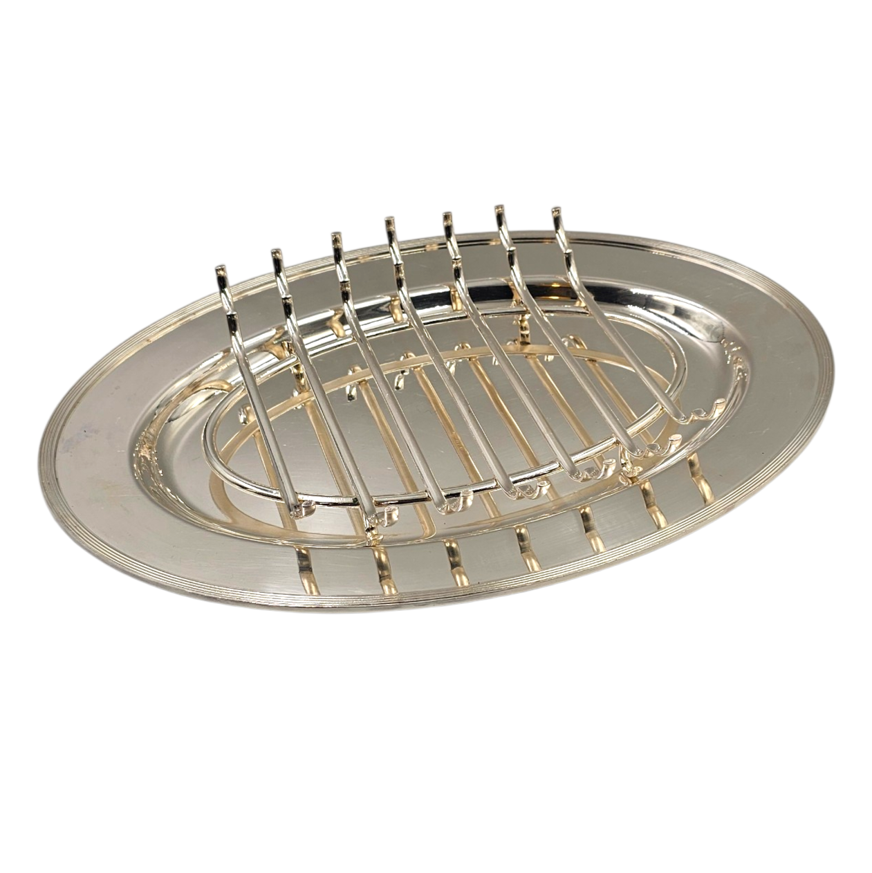 CHRISTOFLE PLAT ET BERCEAU A ASPERGES EN METAL ARGENTE