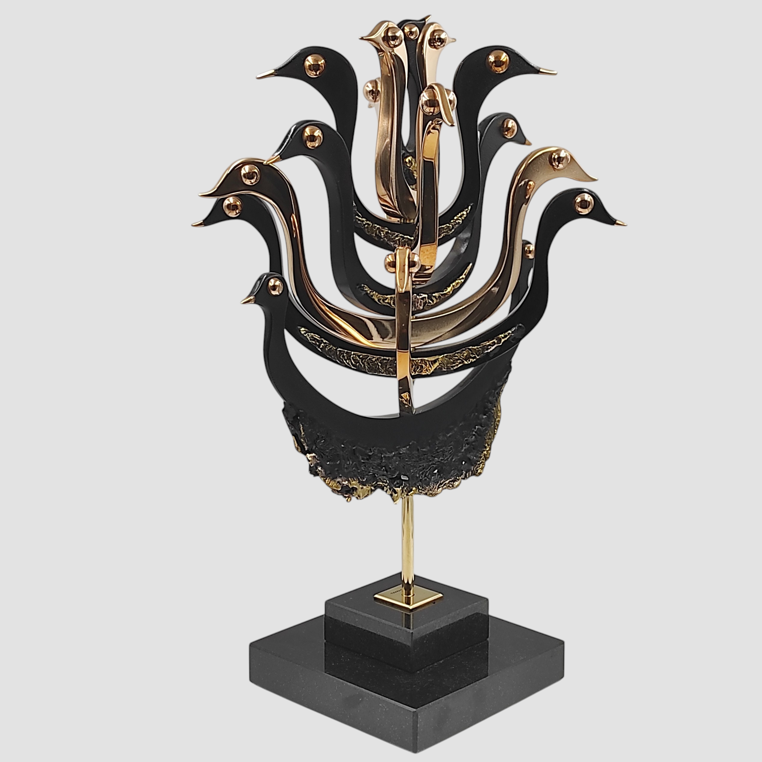 ALAIN CANTAREL SCULPTURE EN BRONZE CAN ART H 44 CM