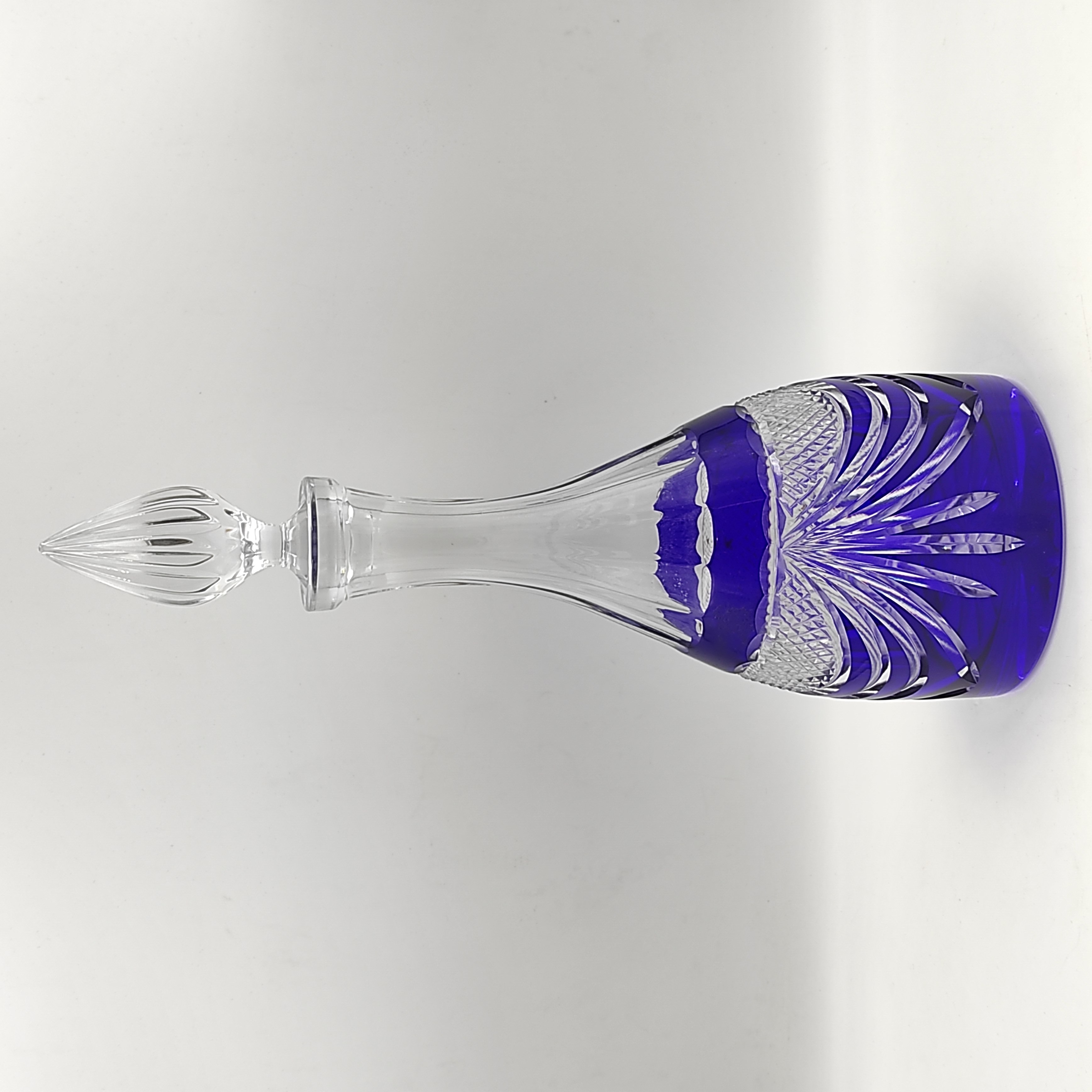 CRISTALLERIE DE LORRAINE CARAFE DE COULEUR 