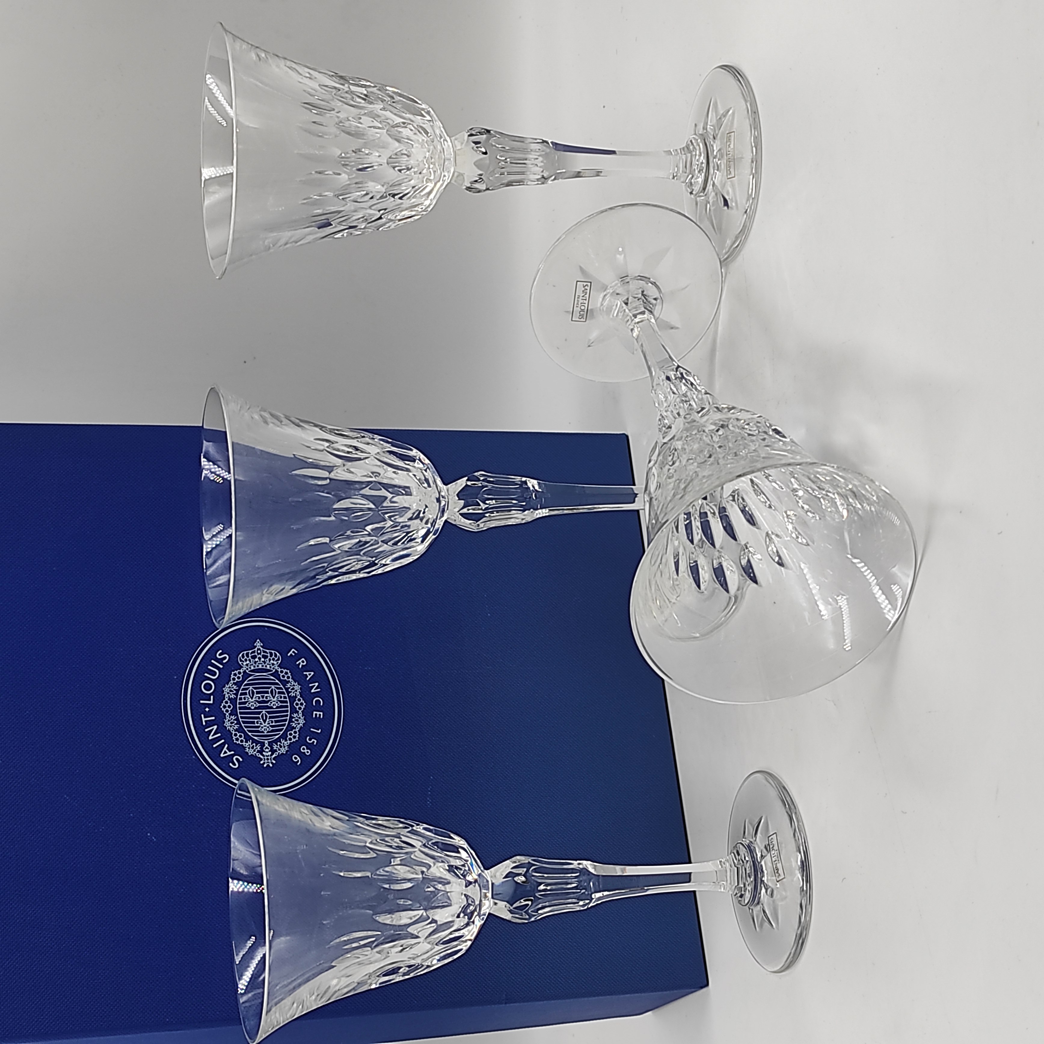SAINT LOUIS COLLECTION STELLA 4 VERRES A VIN + BOITE