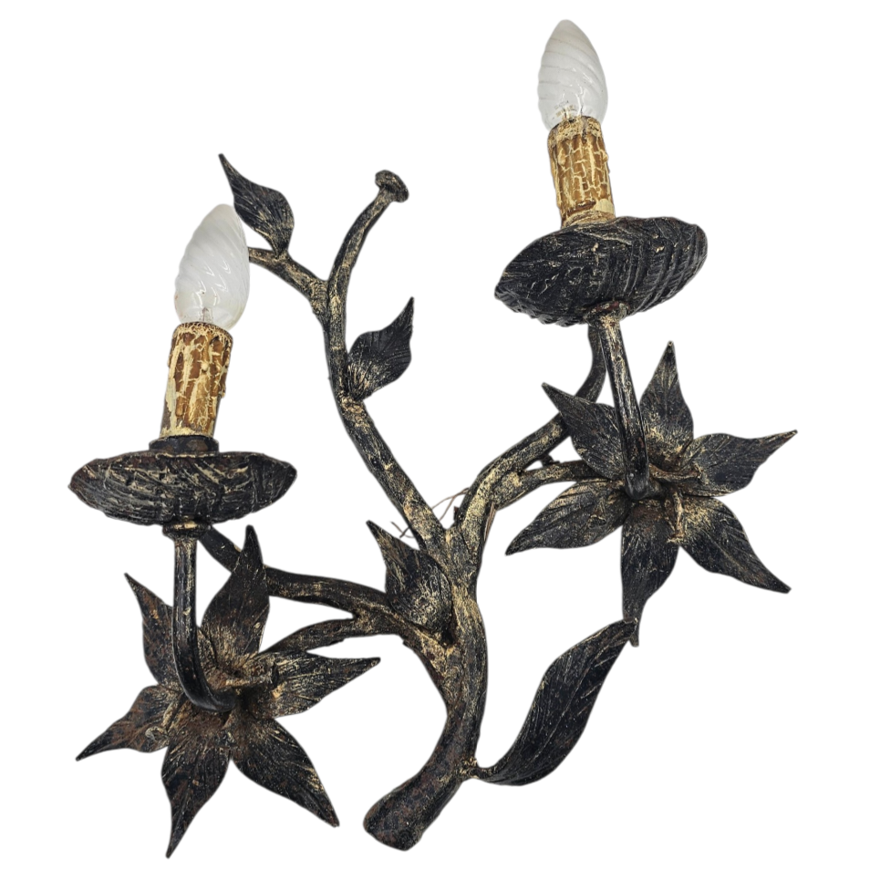 APPLIQUE DOUBLE EN FER FORGE