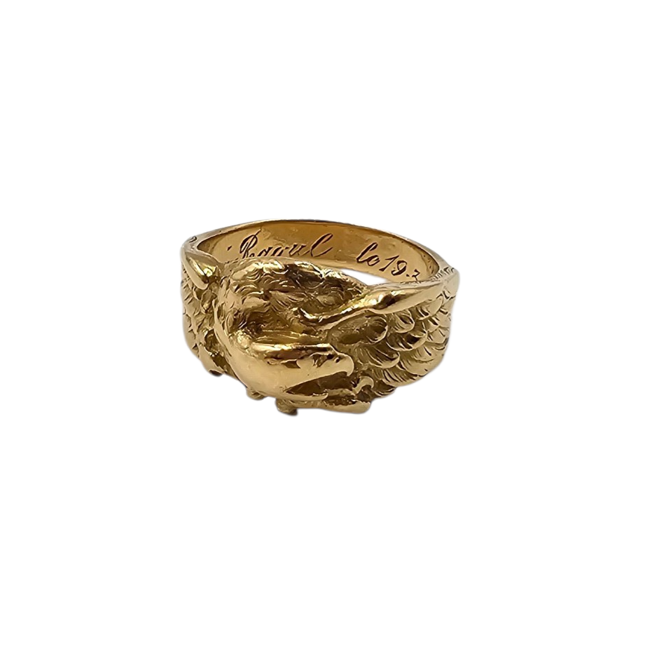 BAGUE EN OR (AIGLE) DECOR AIGLE 12.20 GR