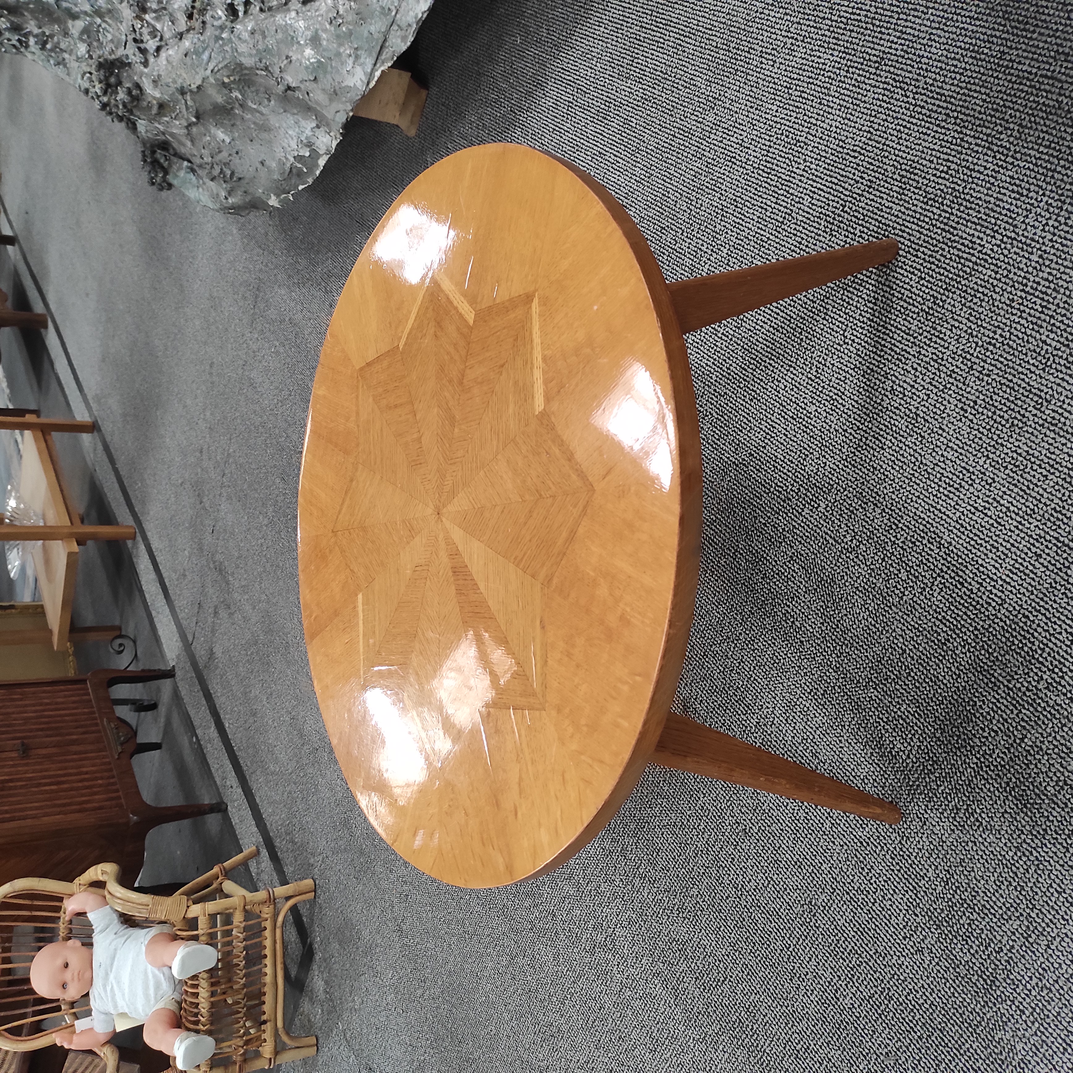 TABLE BASSE CIRCULAIRE DLG DE ROYERE 63/45 CM