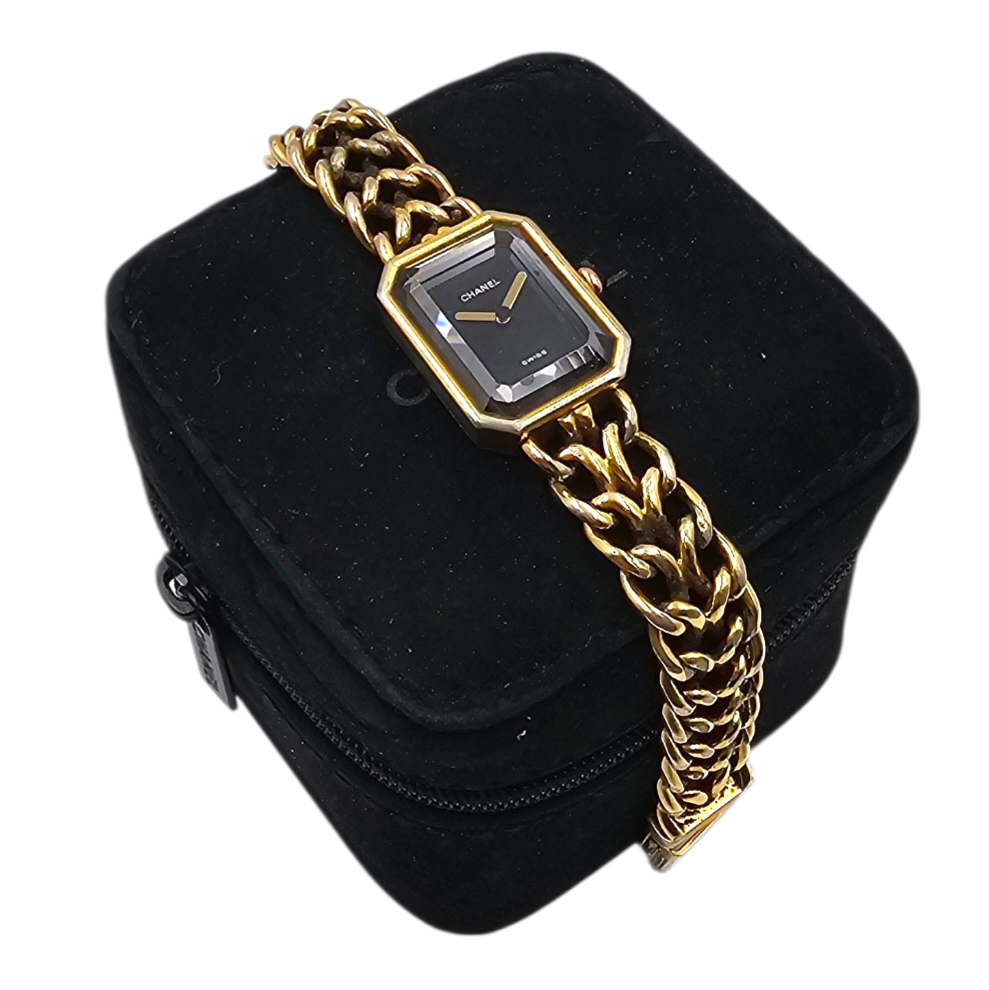 CHANEL MONTRE PREMIERE EN PLAQUE OR (64936) - ECRIN EN L ETAT