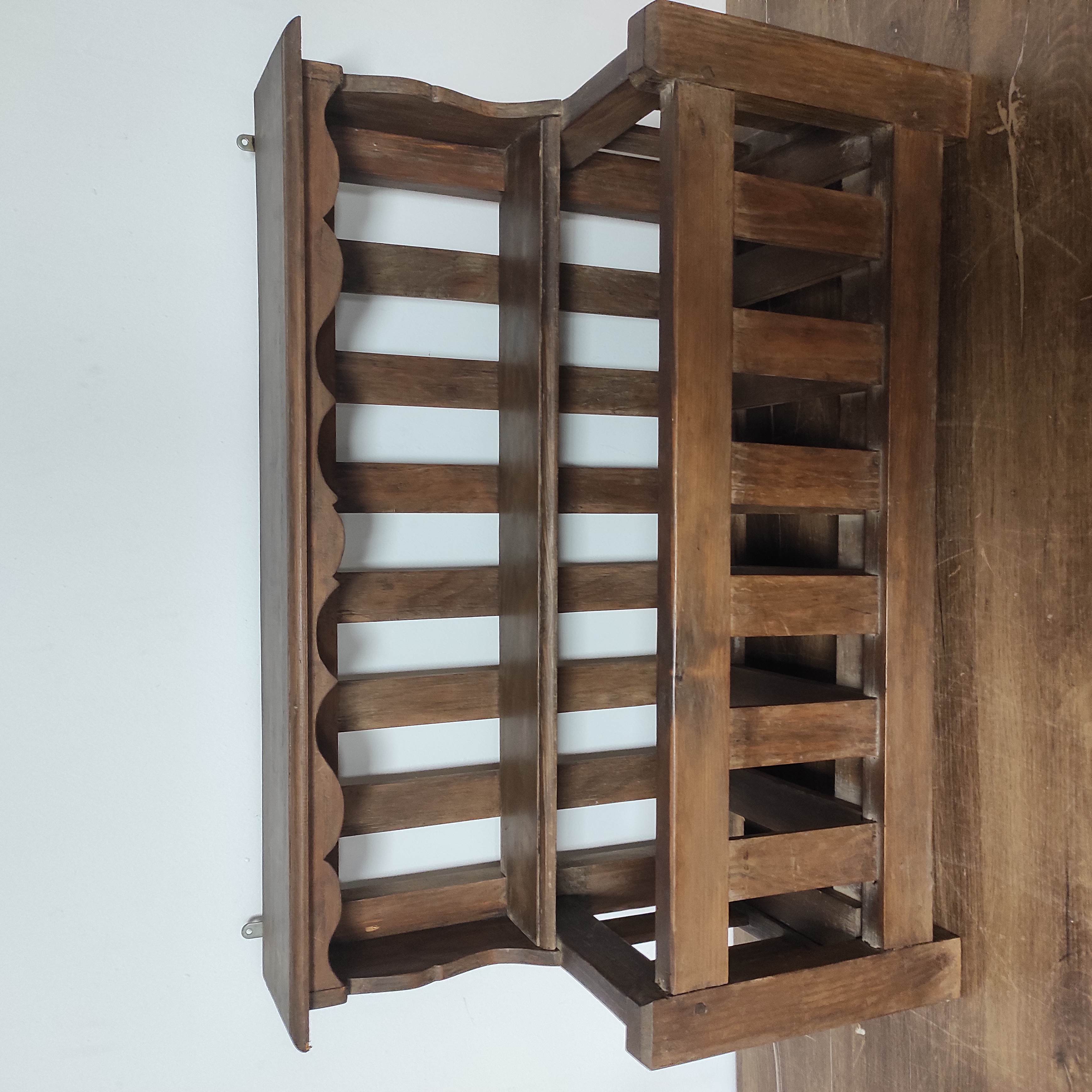 EGOUTTOIR MURAL EN BOIS RUSTIQUE 81 X 32 X 52 CM