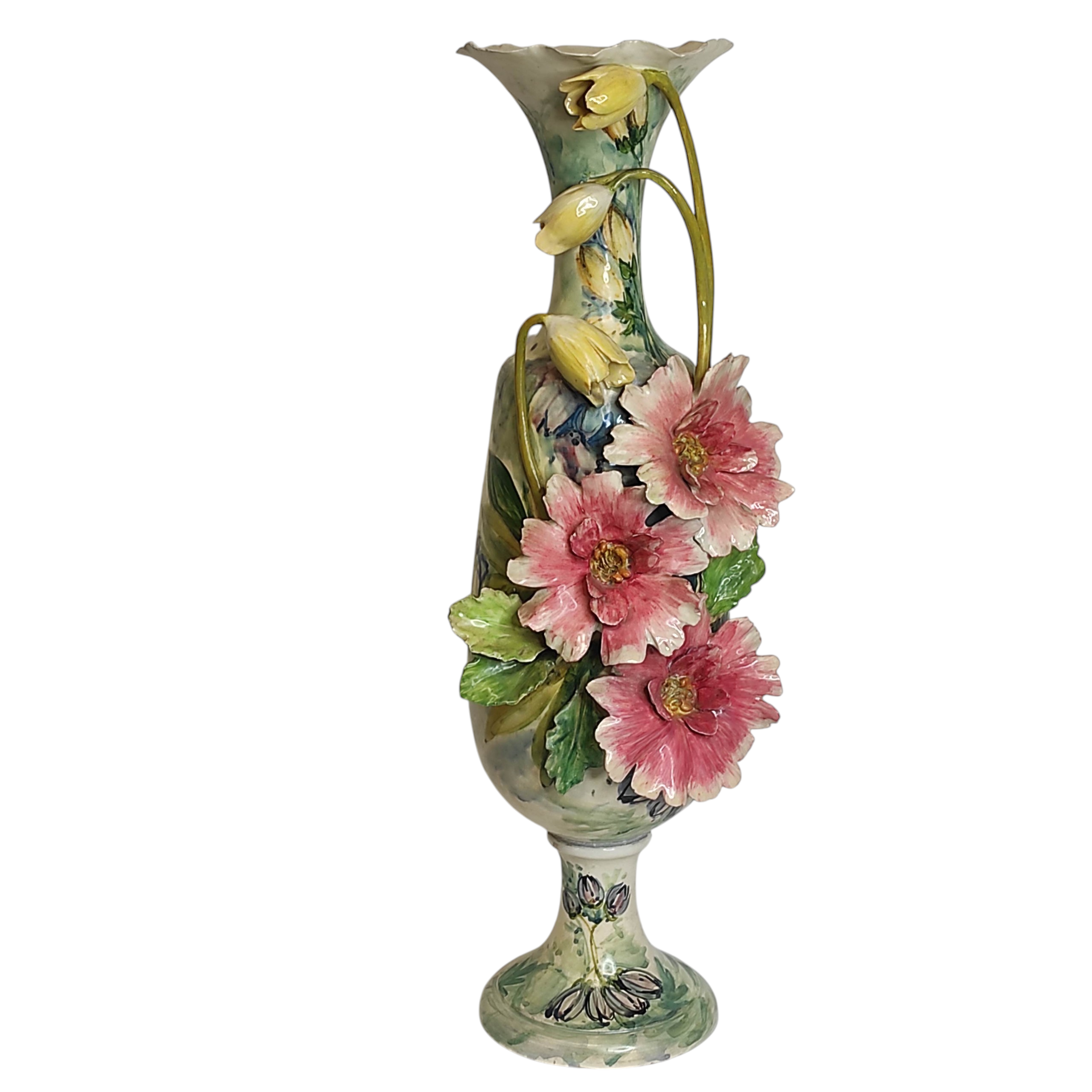 GRAND VASE BARBOTINE 63 CM (RESTAURATION)