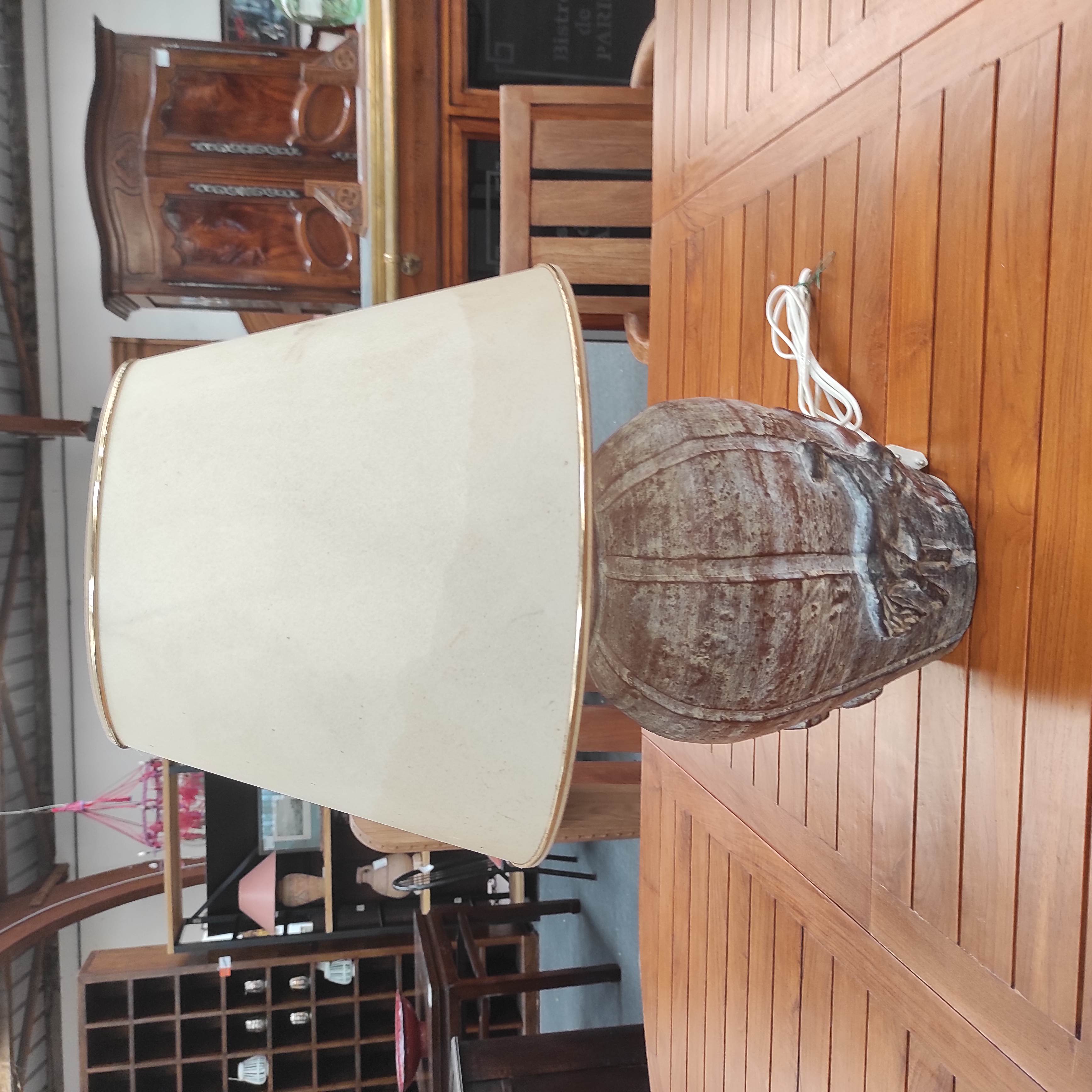 LAMPE DECOR CHEVAUX EN CERAMIQUE 