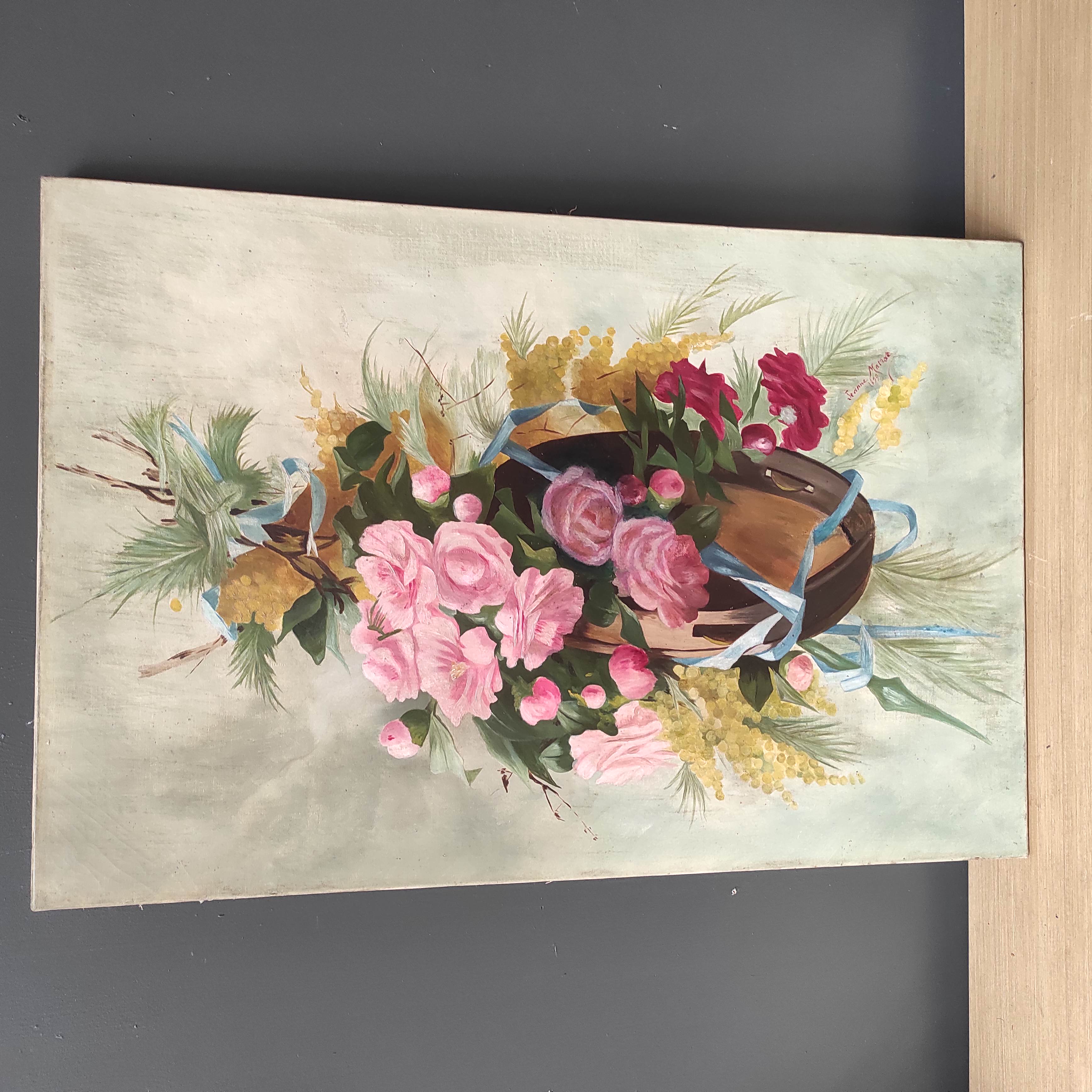 HST LE BOUQUET FIN XIXeme 54/81CM