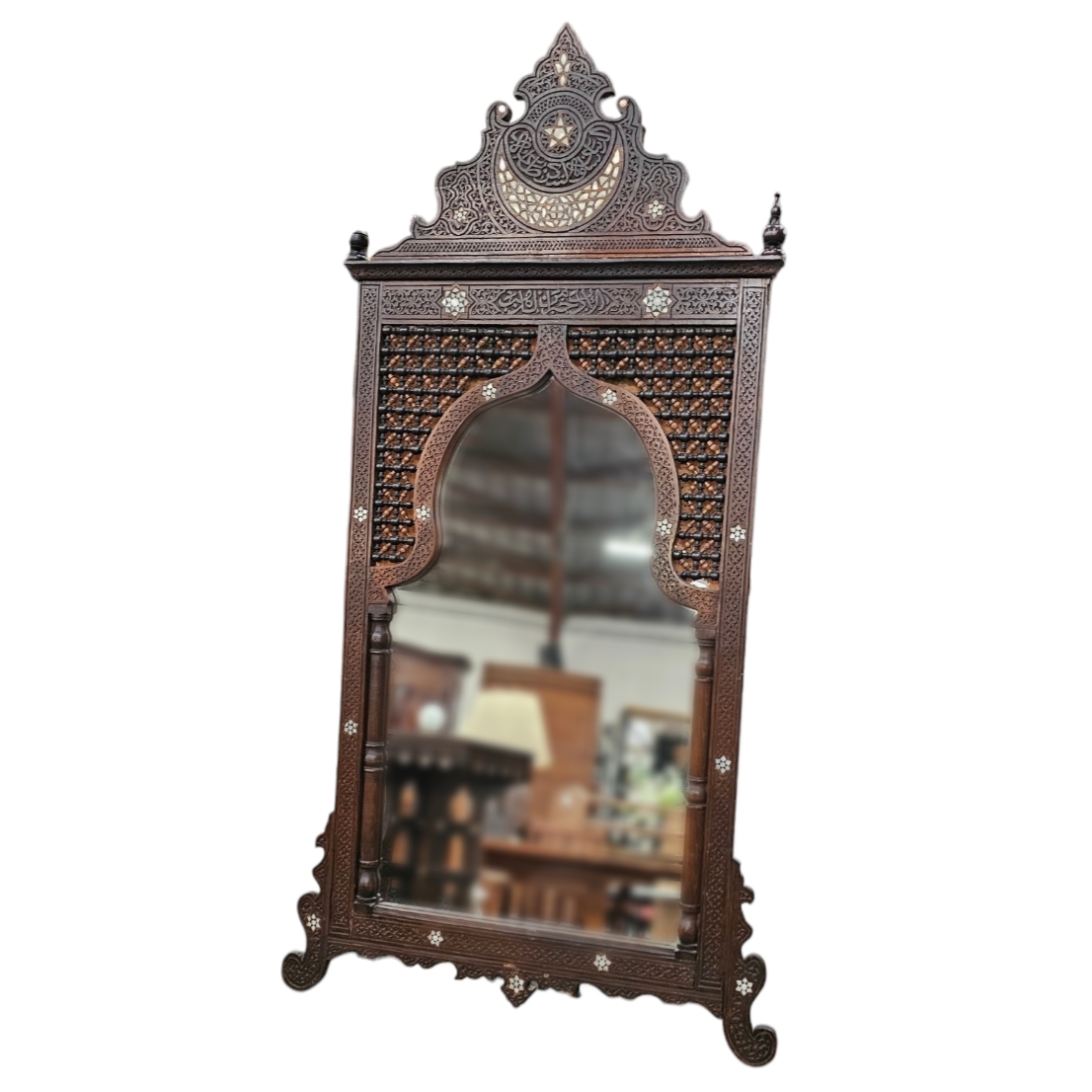 MIROIR ANCIEN DE STYLE SYRIEN 155 x 70 CM