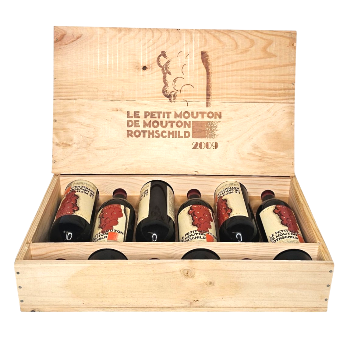 MOUTON ROTHSCHILD X 6 BOUTEILLES LE PETIT MOUTON 2009  