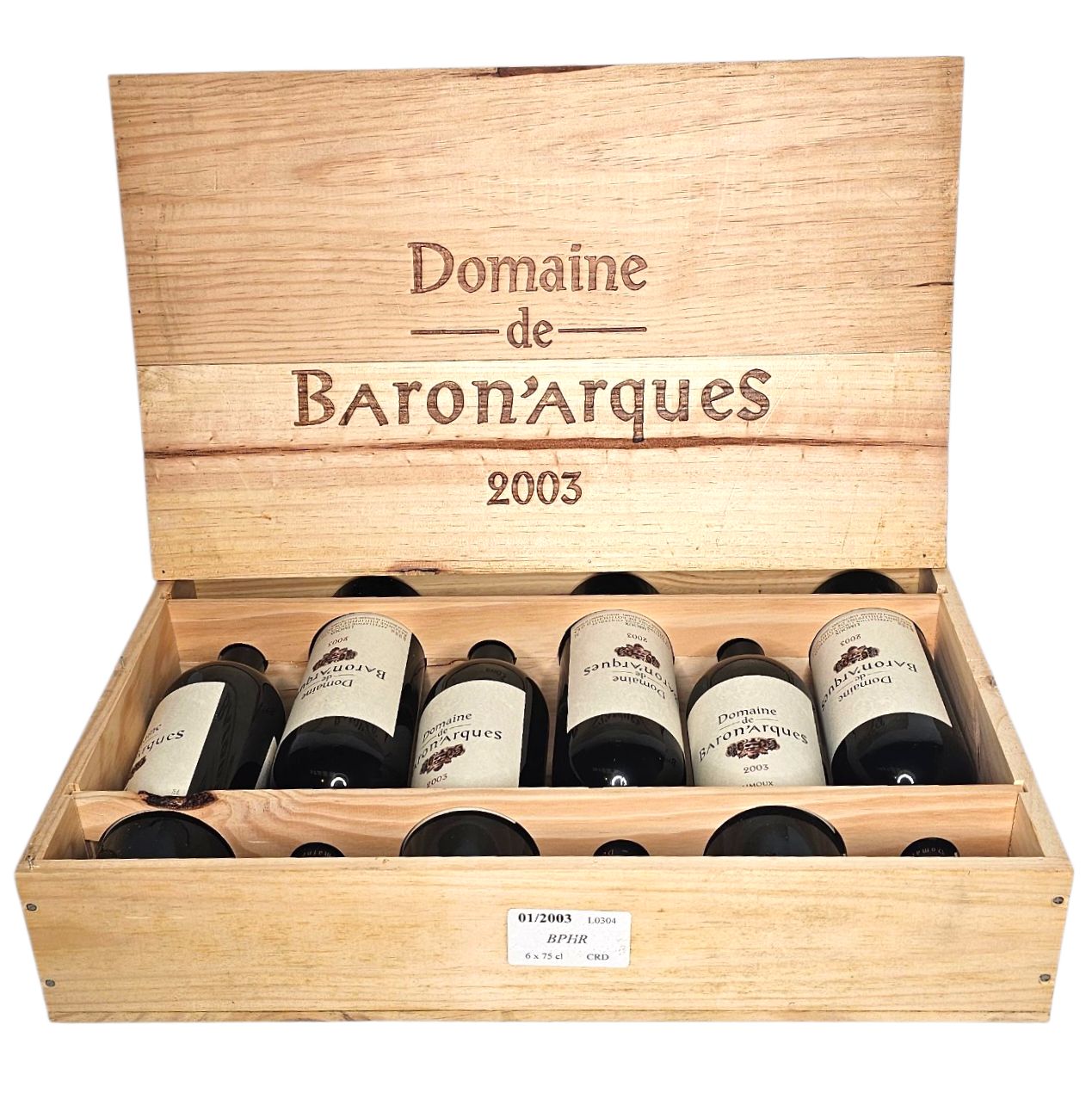 MOUTON ROTHSCHILD X 6 BOUTEILLES LE PETIT MOUTON 2003  