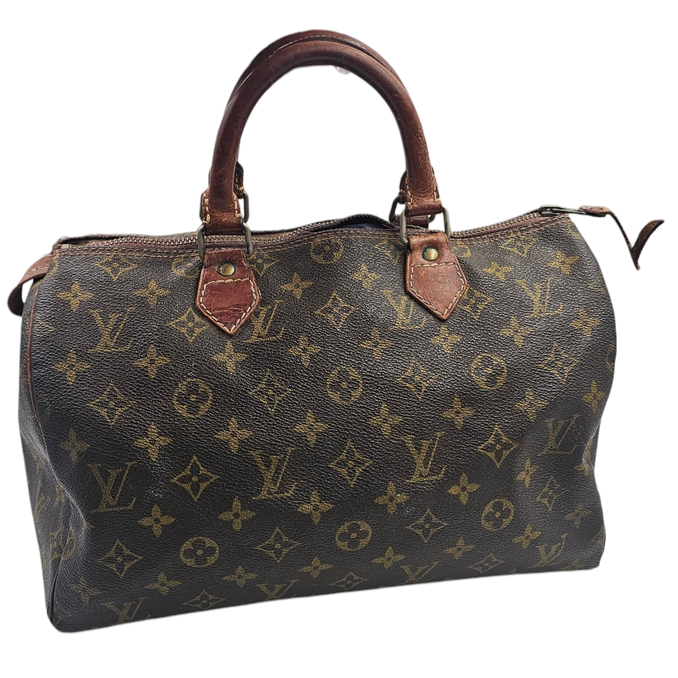 LOUIS VUITTON SAC SPEEDY 30 EN TOILE MONOGRAM VINTAGE EN L ETAT