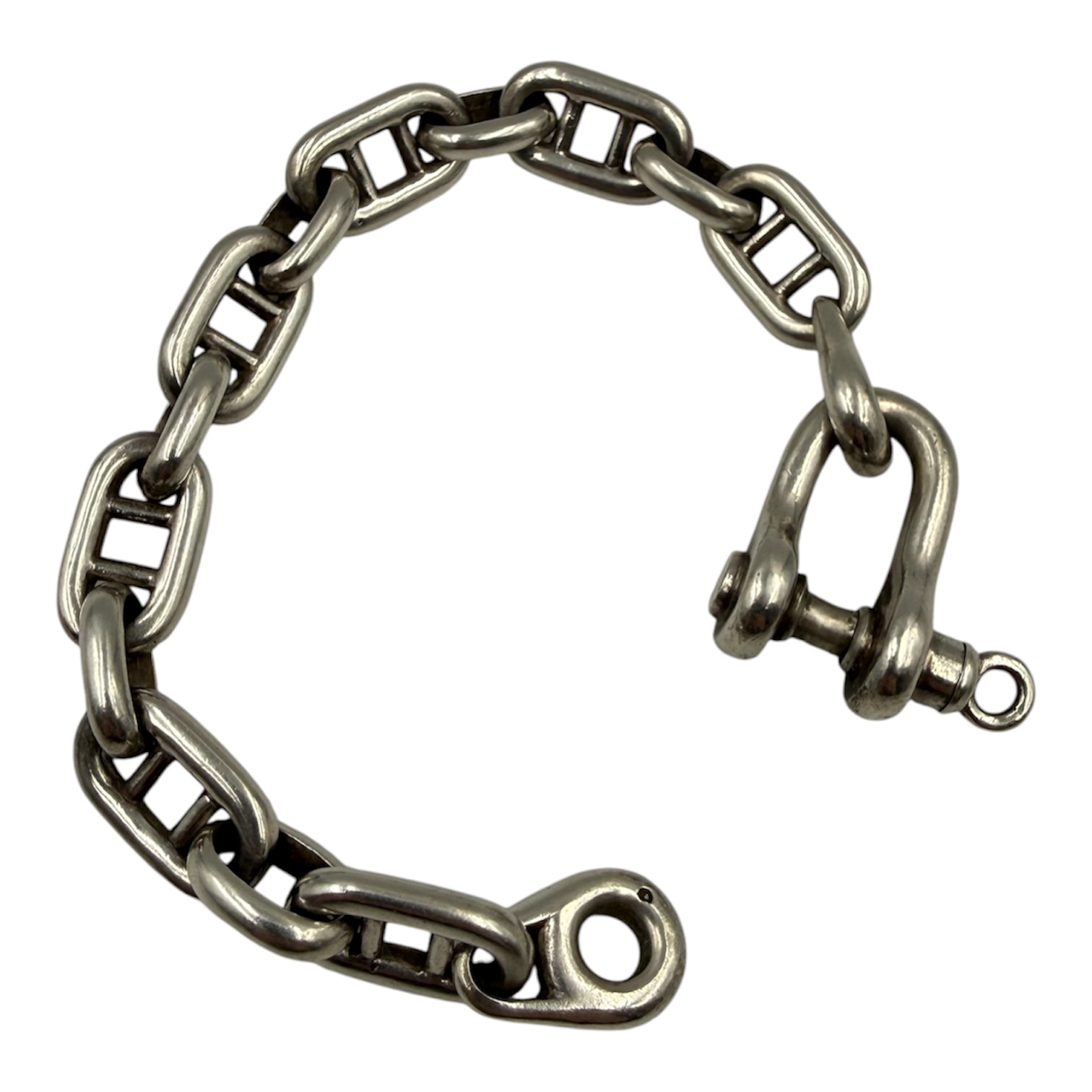 GAETAN DE PERCIN BRACELET CHAINE D ANCRE ARGENT (CRABE) 77.91 GR CIRCA 1960