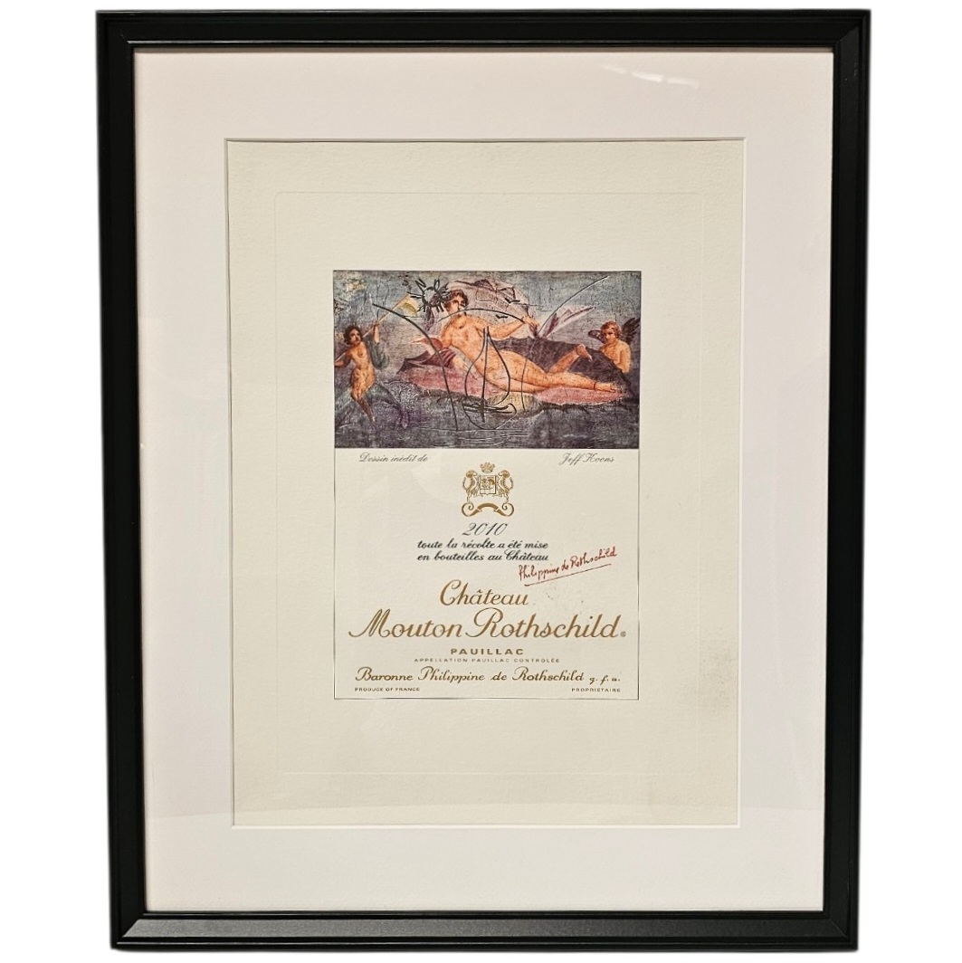 CHATEAU MOUTON ROTSCHILD LITHO PAR JEFF KOONS 2010 DDC