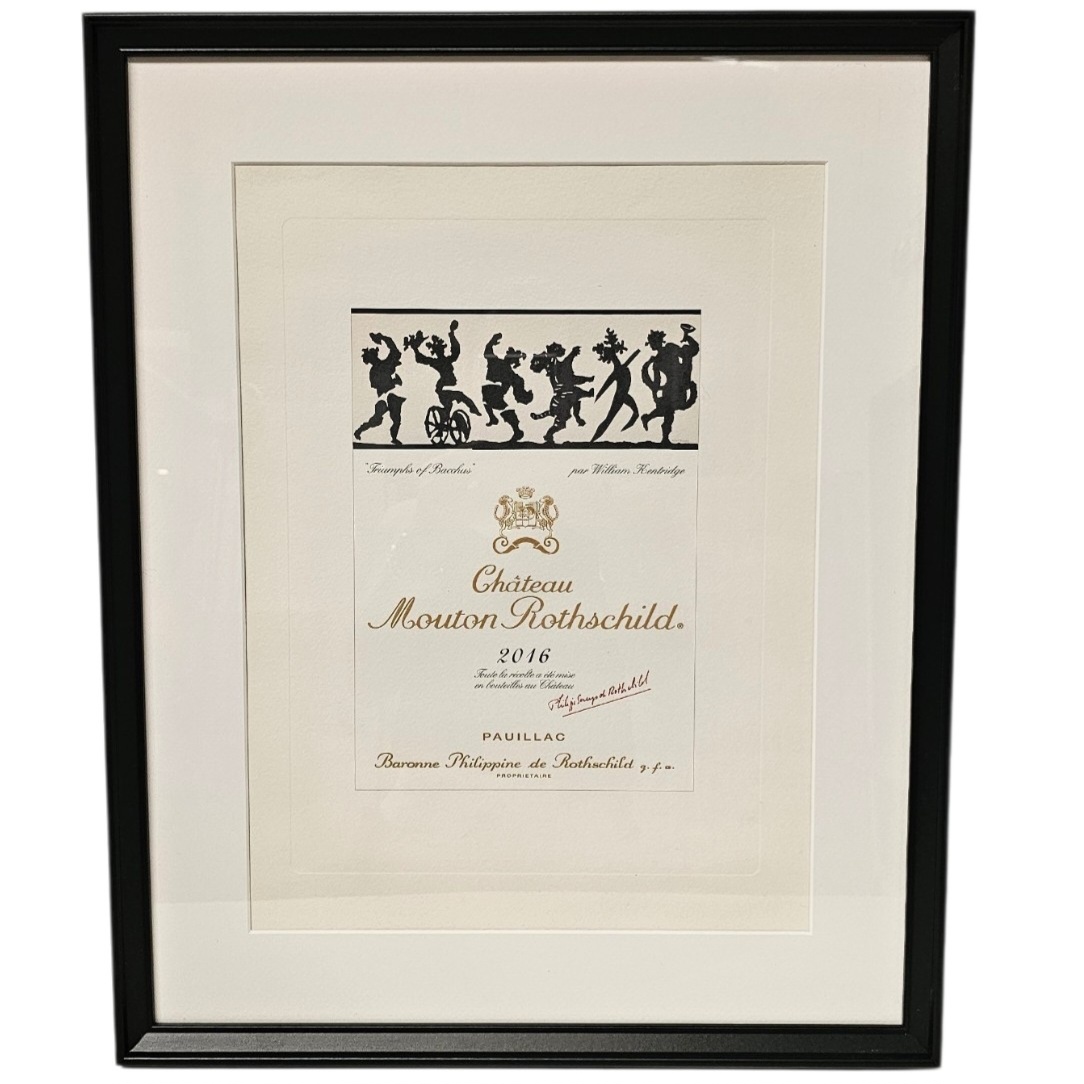 CHATEAU MOUTON ROTSCHILD LITHO PAR WILLIAM KENTRIDGE 2016 DDC