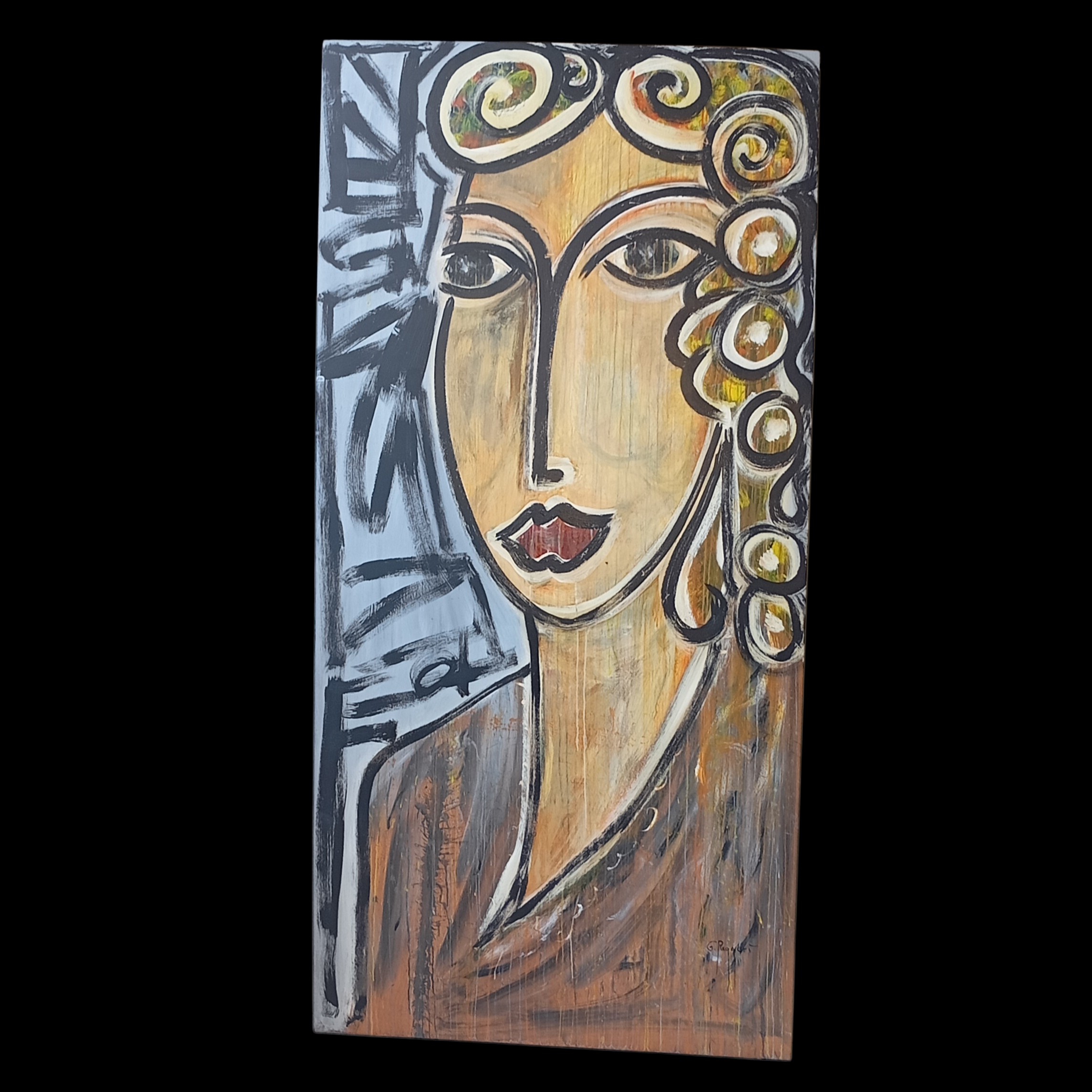 RUGGIERI IMPORTANTE HSP PORTRAIT DE FEMME 250 x 123 CM