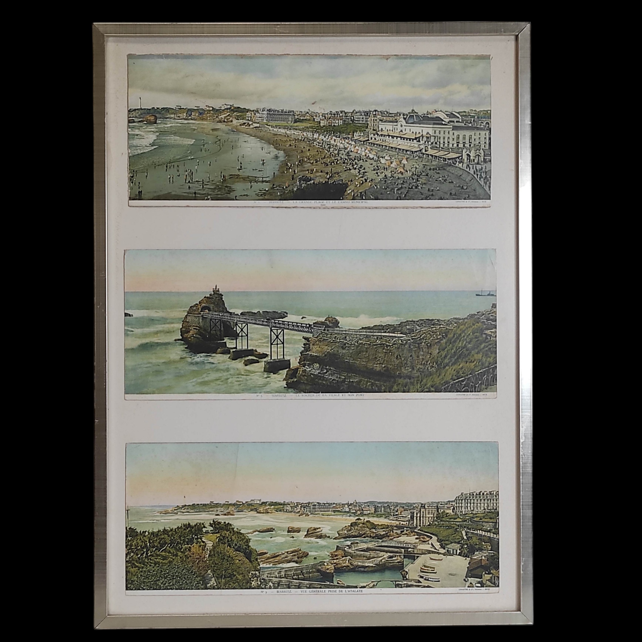 TRYPTIQUE VUES DE BIARRITZ 91 x 66 CM
