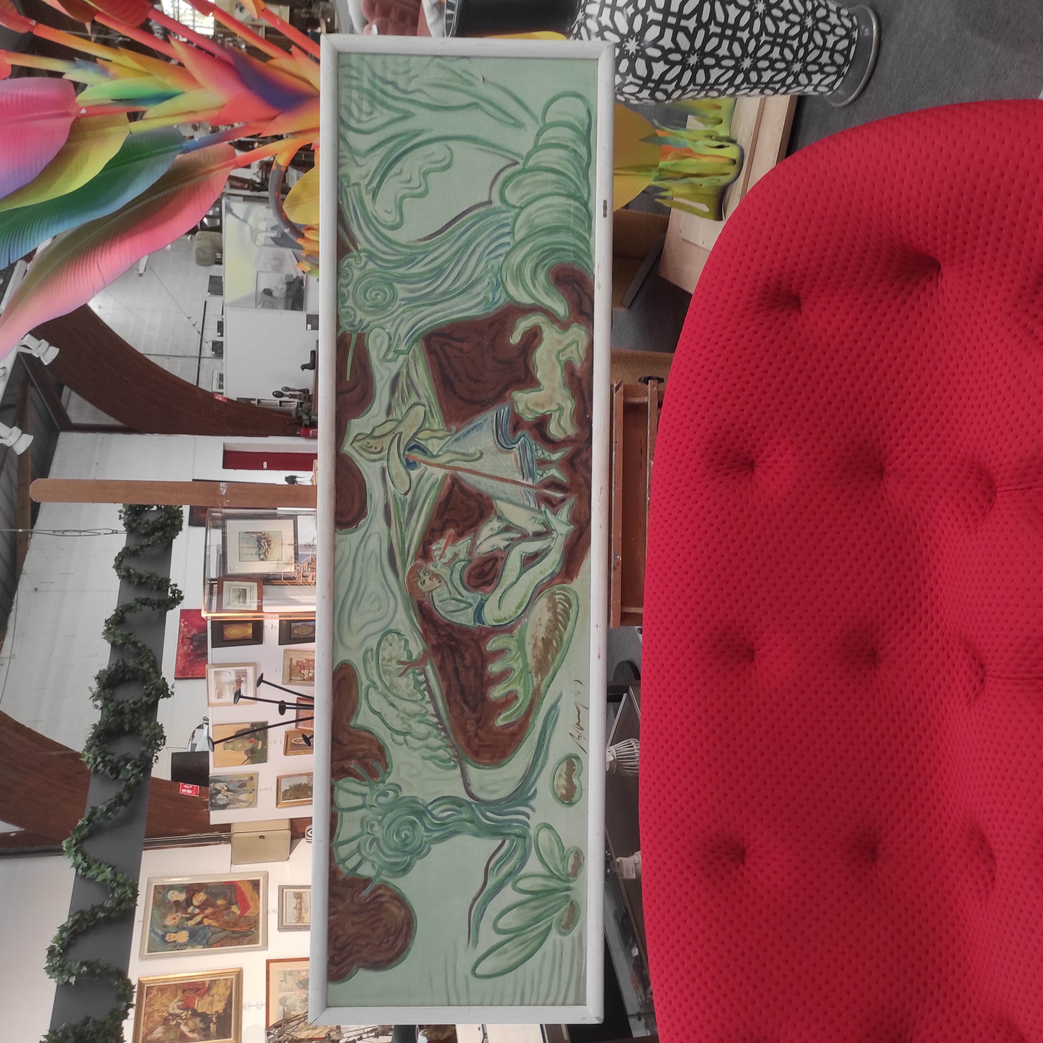 HST GRANDE FRESQUE BASQUE LE JOUEUR TXISTU 255/78 CM
