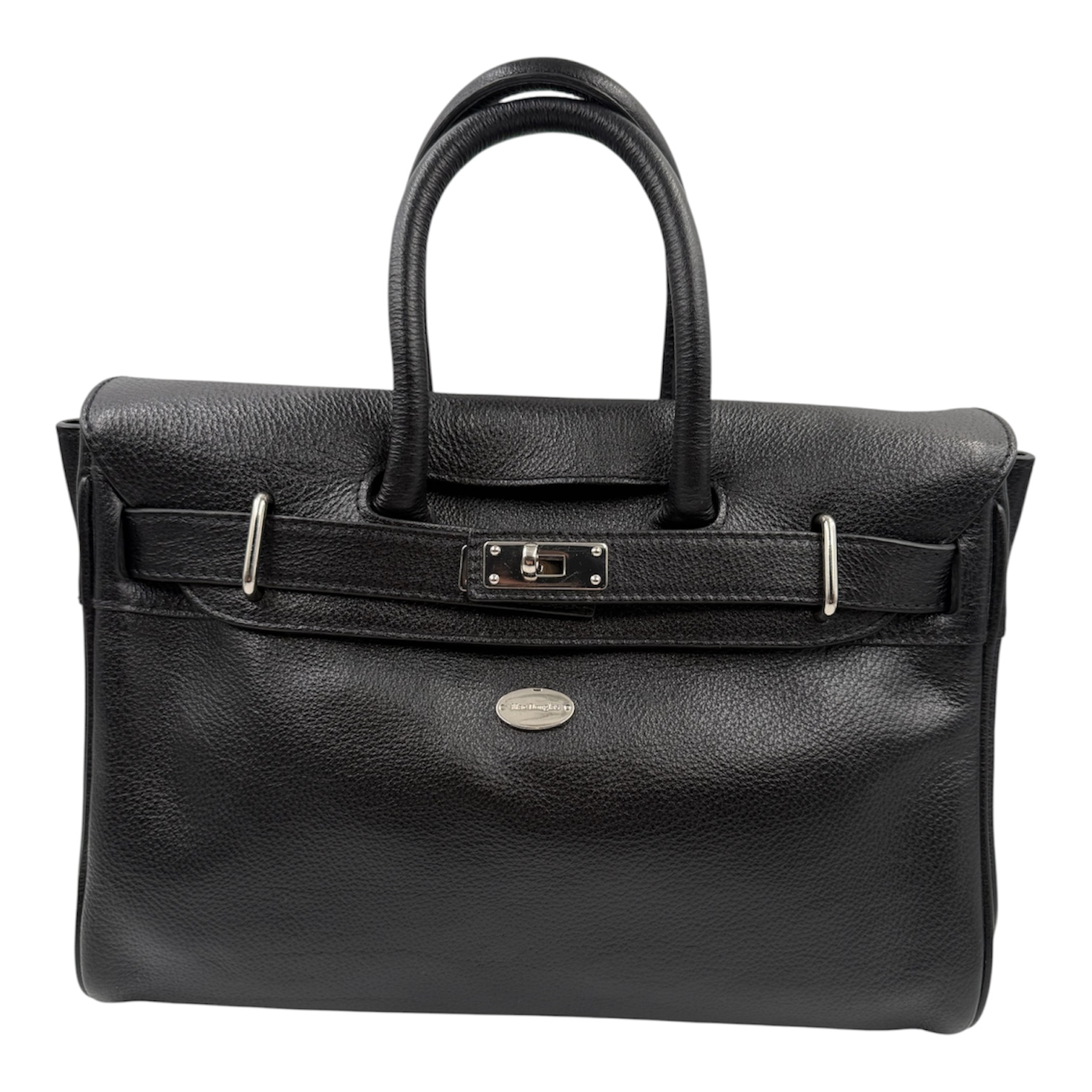 MAC DOUGLAS SAC PYLA EN CUIR NOIR ET SON DUST BAG